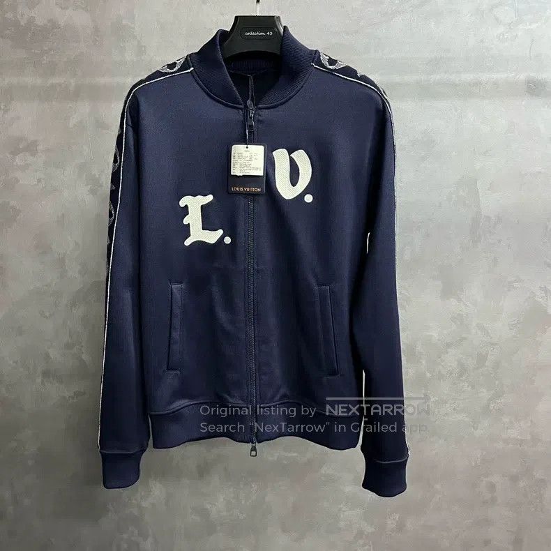Louis Vuitton Louis Vuitton Navy blue Logo monogram embroidered casual j Size US M / EU 48-50 / 2 - 1 Thumbnail