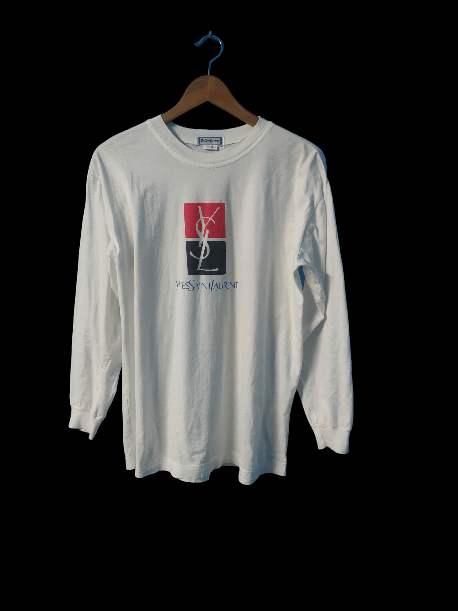 Long Sleeve Y Saint Laurent T Shirt YSL Yves Saint Laurent Big