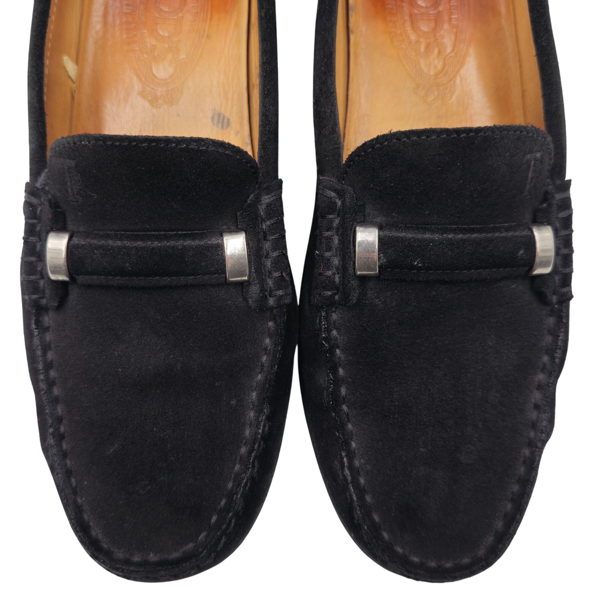 Tod's Tods Italy Womens 8 Black Suede Leather Dress Shoes Flats Size US 8 / IT 38 - 8 Thumbnail