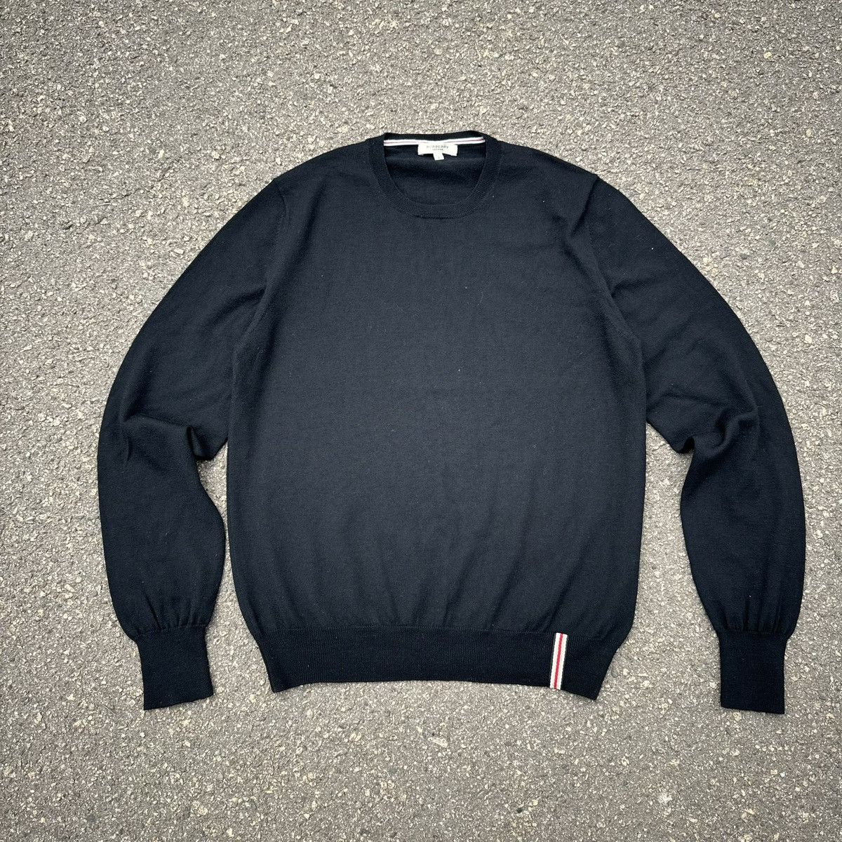 Burberry vintage 90s burberry sweater big logo luxury Size US L / EU 52-54 / 3 - 1 Thumbnail
