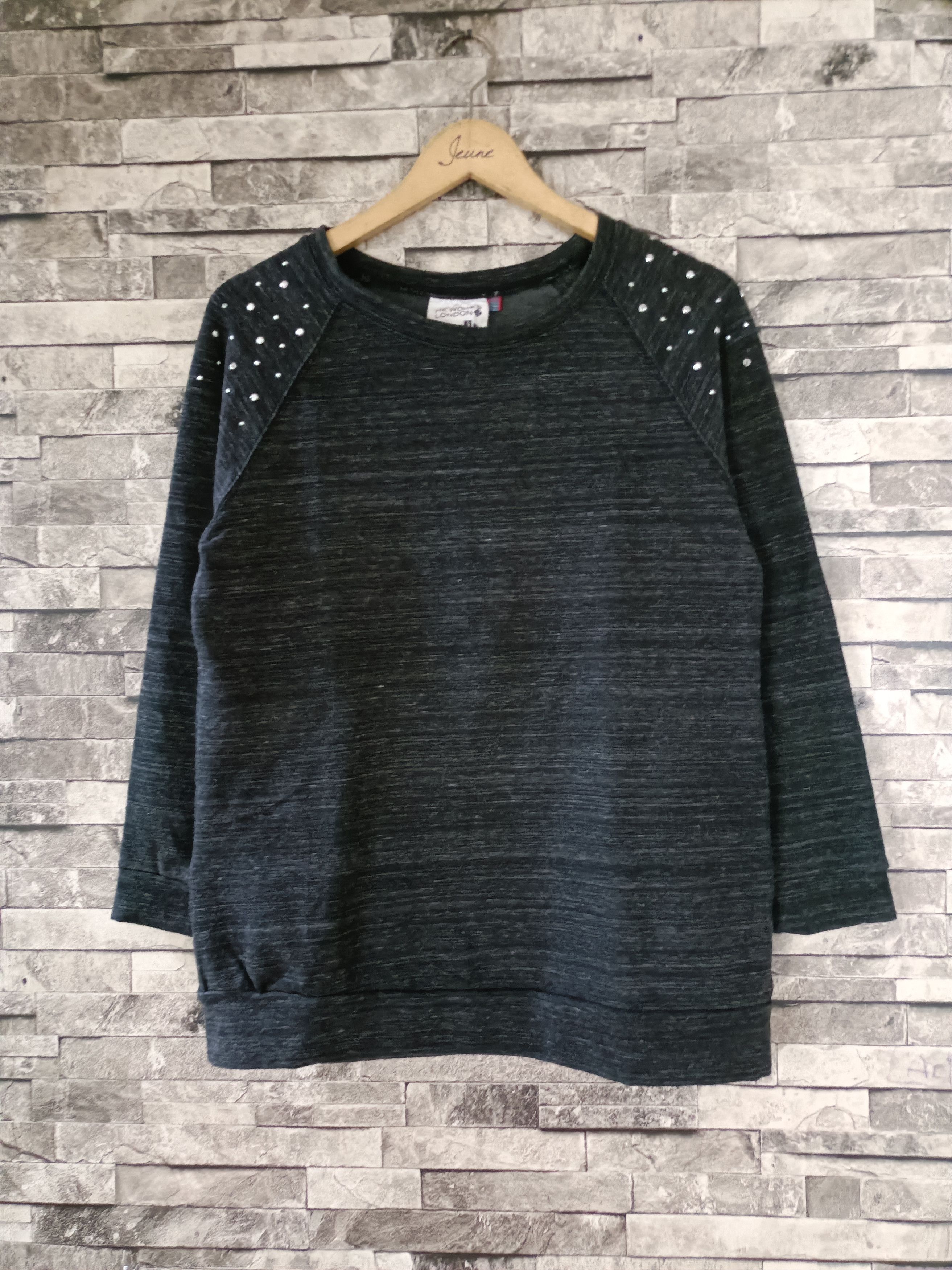 Japanese Brand HK works London studded grunge long sleeve tshirt Size L / US 10 / IT 46 - 1 Thumbnail