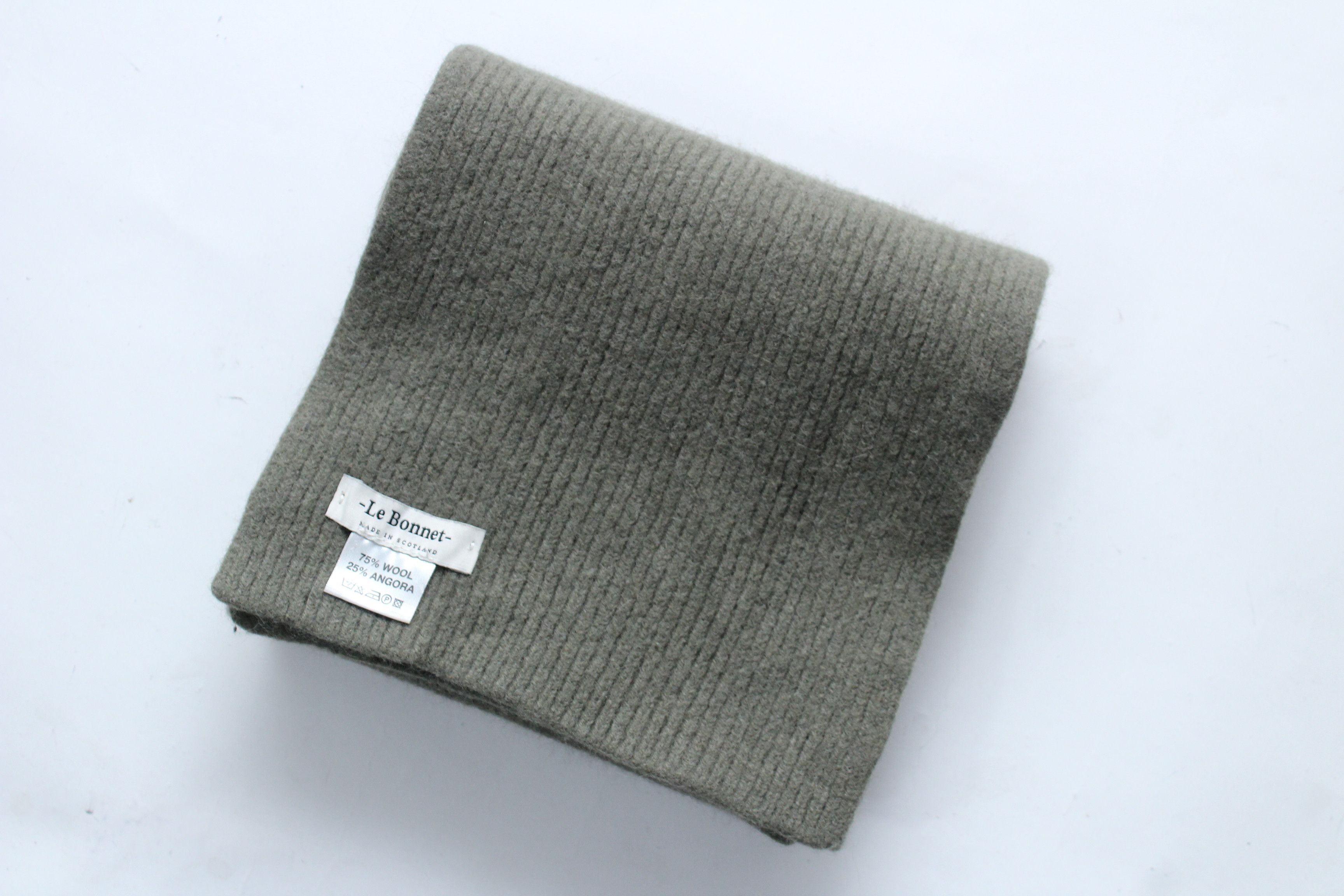 Other Le Bonnet Wool & Angora Ribbed Scarf - Made in Scotland Size ONE SIZE - 12 Thumbnail