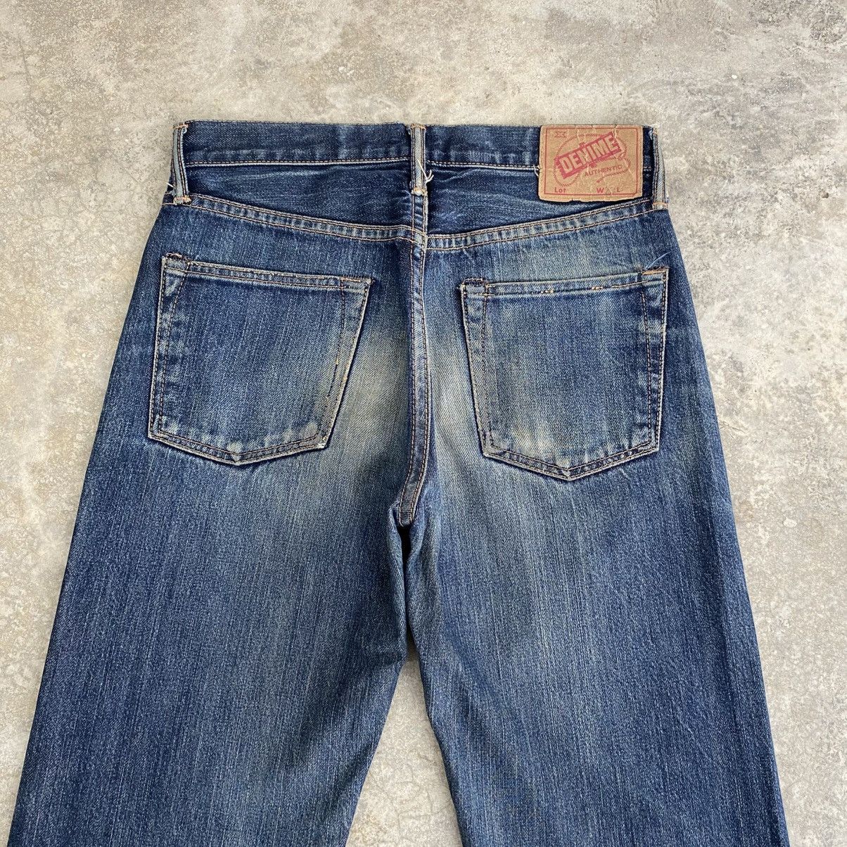 Denime Vintage Denime Japan Faded Blue Distressed Selvedge Jeans Size US 29 - 10 Thumbnail