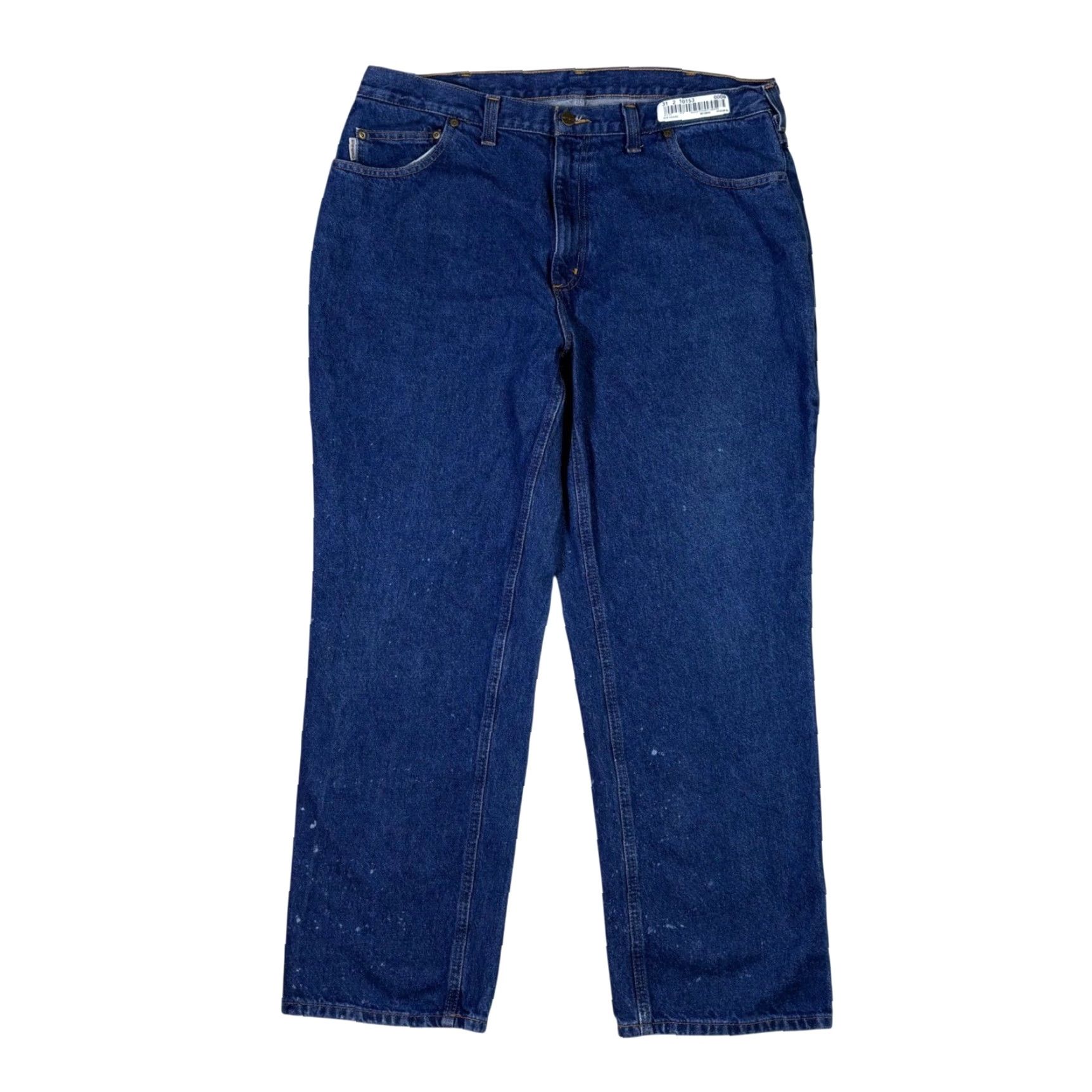 Carhartt Carhartt Jeans Relaxed Fit Mens 36x30 Dark Blue Denim 5-Pocket Work Pants 381-83 Size US 36 / EU 52 - 2 Thumbnail