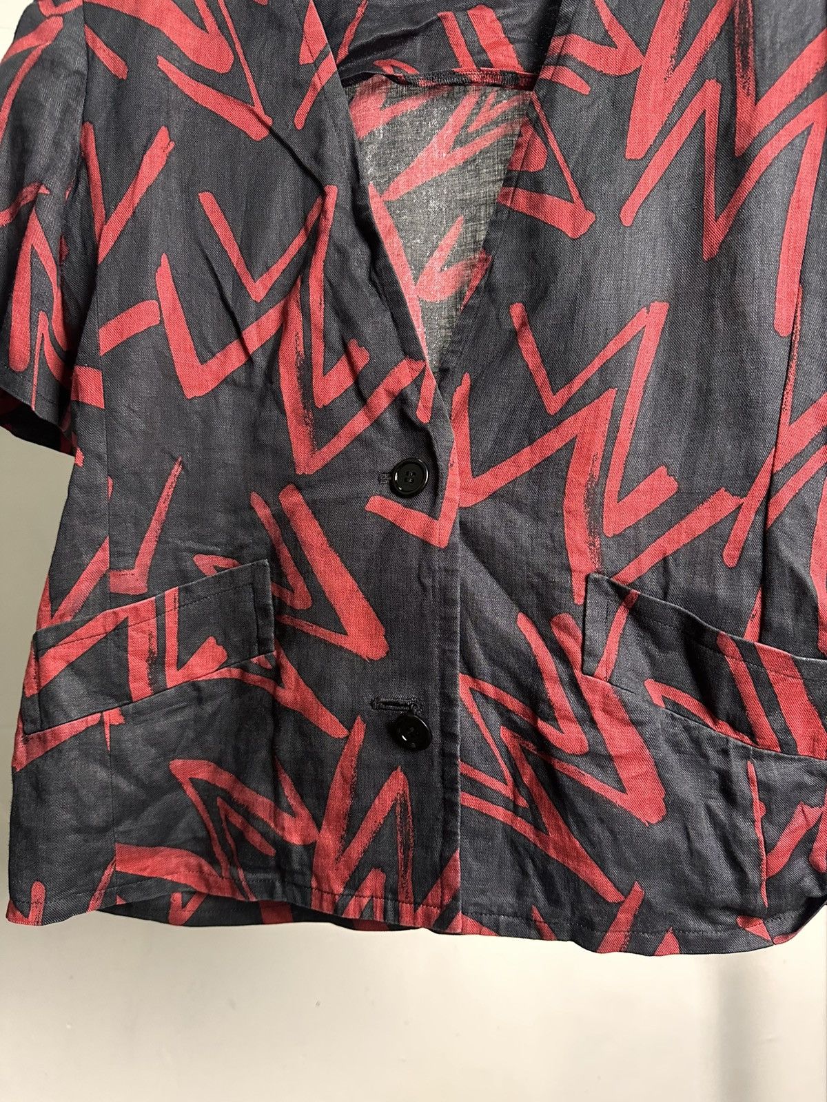 Givenchy Givenchy Glamour Lightning Abstract Graphic Cropped Blazer Size M / US 6-8 / IT 42-44 - 5 Thumbnail