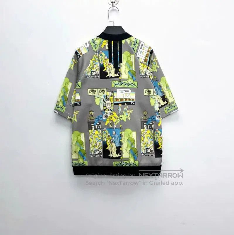 Prada Prada Multicolor Cotton Blend Short Sleeve Sweatshirt. Size US S / EU 44-46 / 1 - 2 Thumbnail