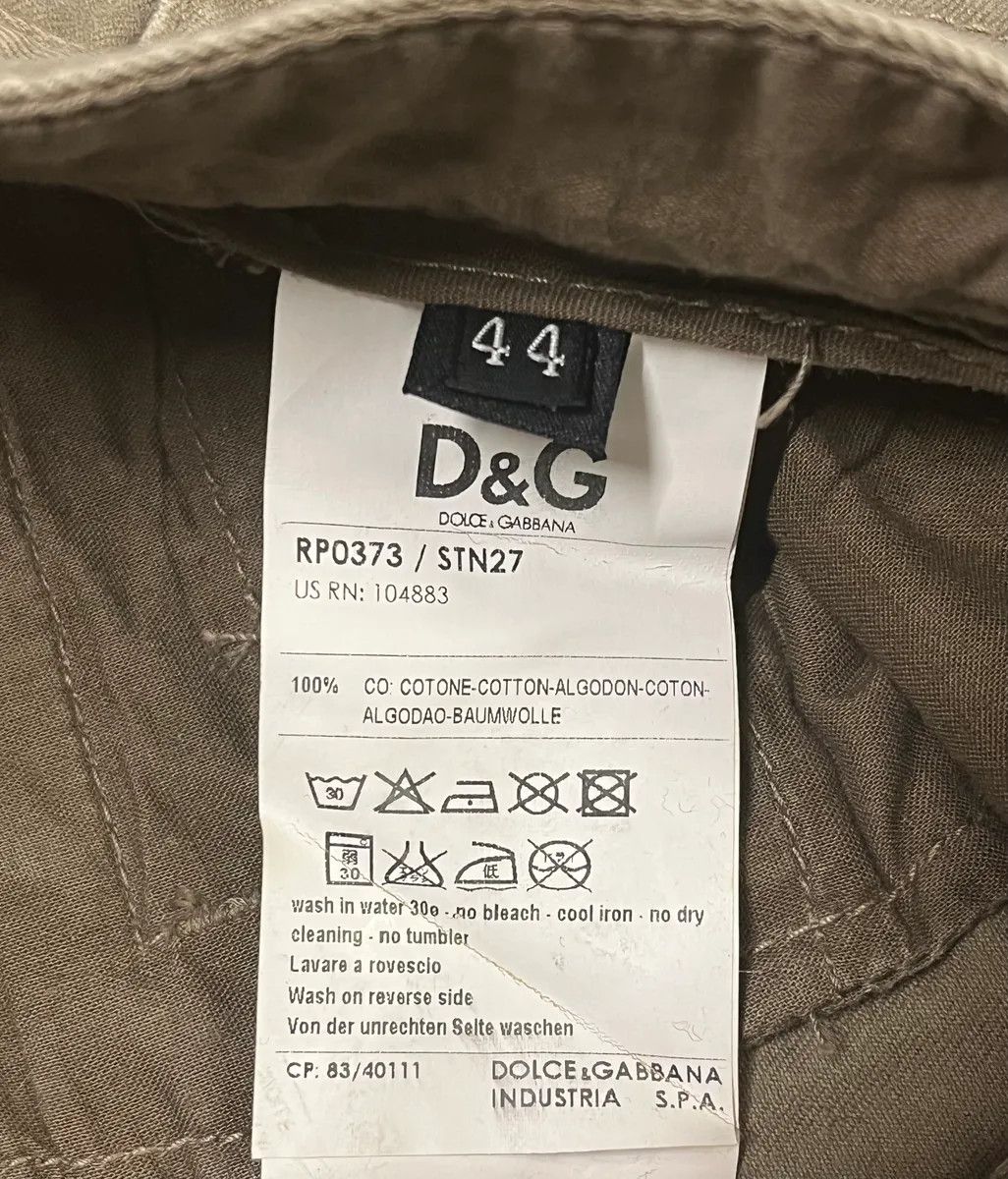 Designer × Dolce & Gabbana × Vintage SS2008 Dolce & Gabbana Multi Pockets Khaki Green Pants Size US 30 / EU 46 - 10 Thumbnail