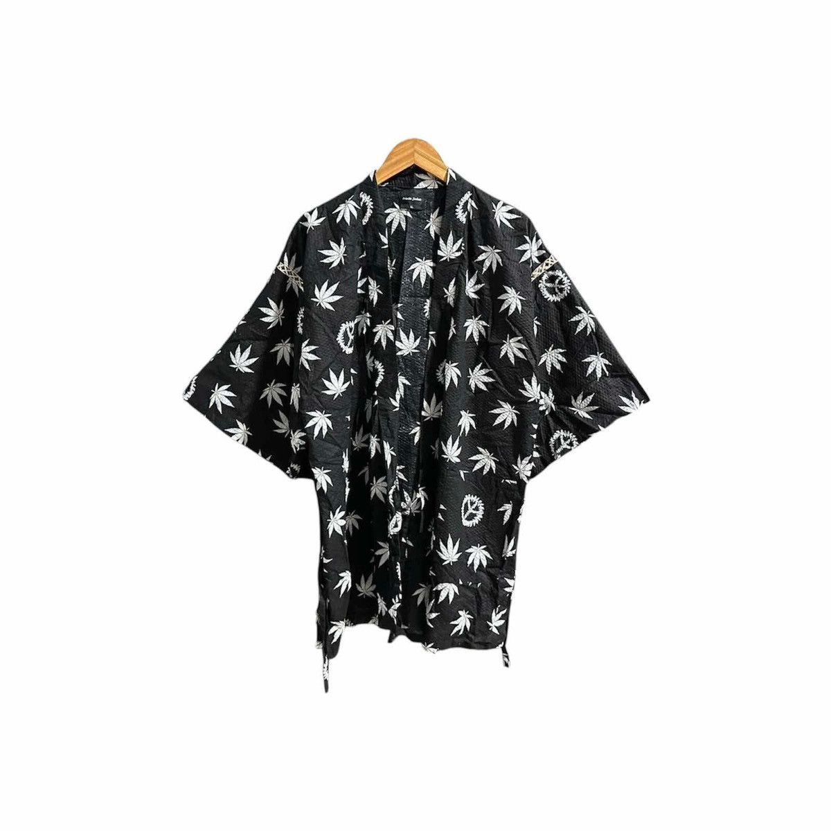 Hysteric Glamour × Japanese Brand × Vintage 🔥Sick Y2K Japanese Tradition Marijuana Peace Yukata Kimono Size US XL / EU 56 / 4 - 1 Thumbnail