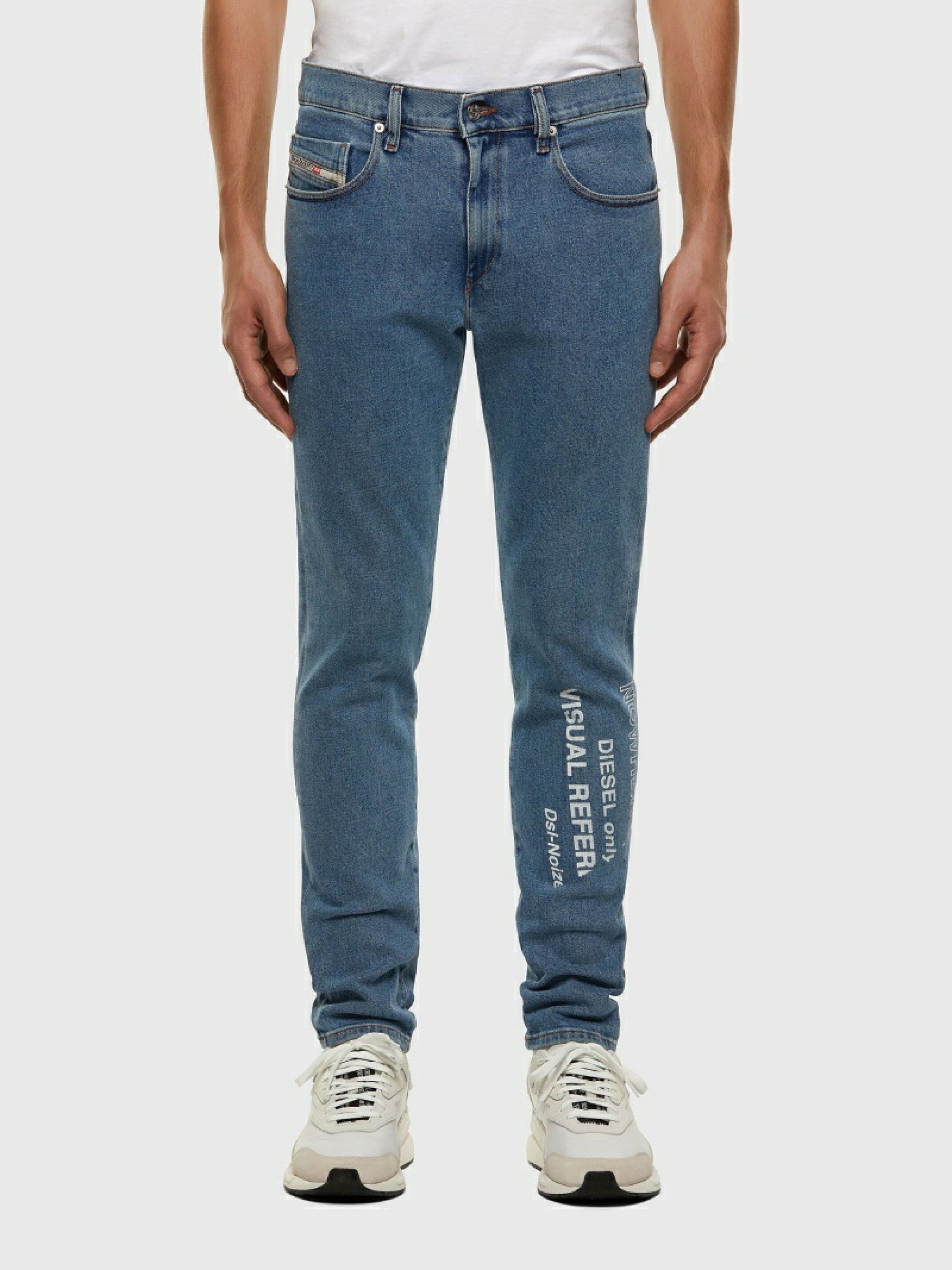 Diesel DIESEL D-STRUKT 009DX Printed Slim Jeans Size US 30 / EU 46 - 3 Thumbnail