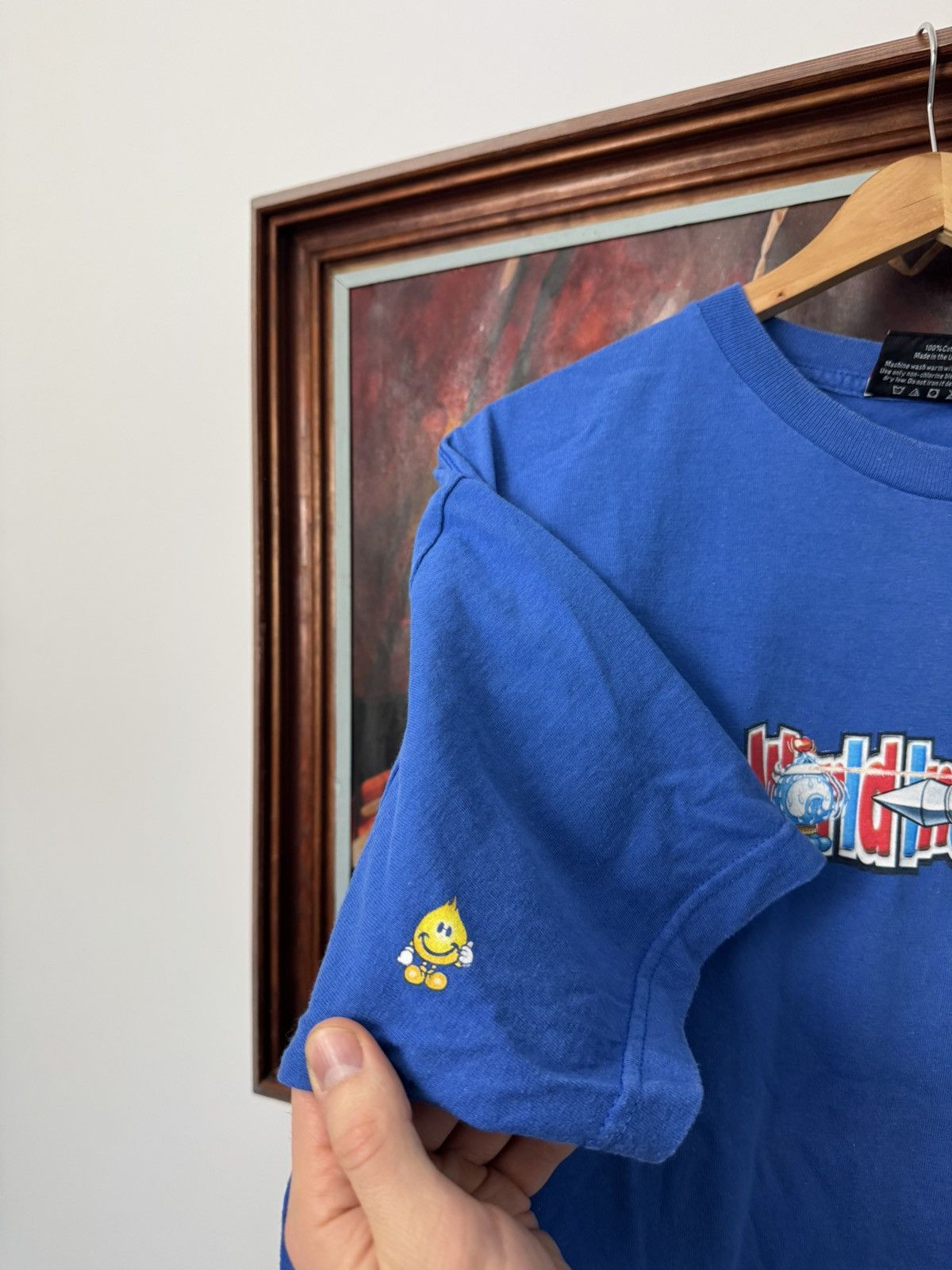 Hook-Ups Vintage 90s Blue Skate Tee World Industries Rare Hype Sk8 Size US L / EU 52-54 / 3 - 3 Thumbnail
