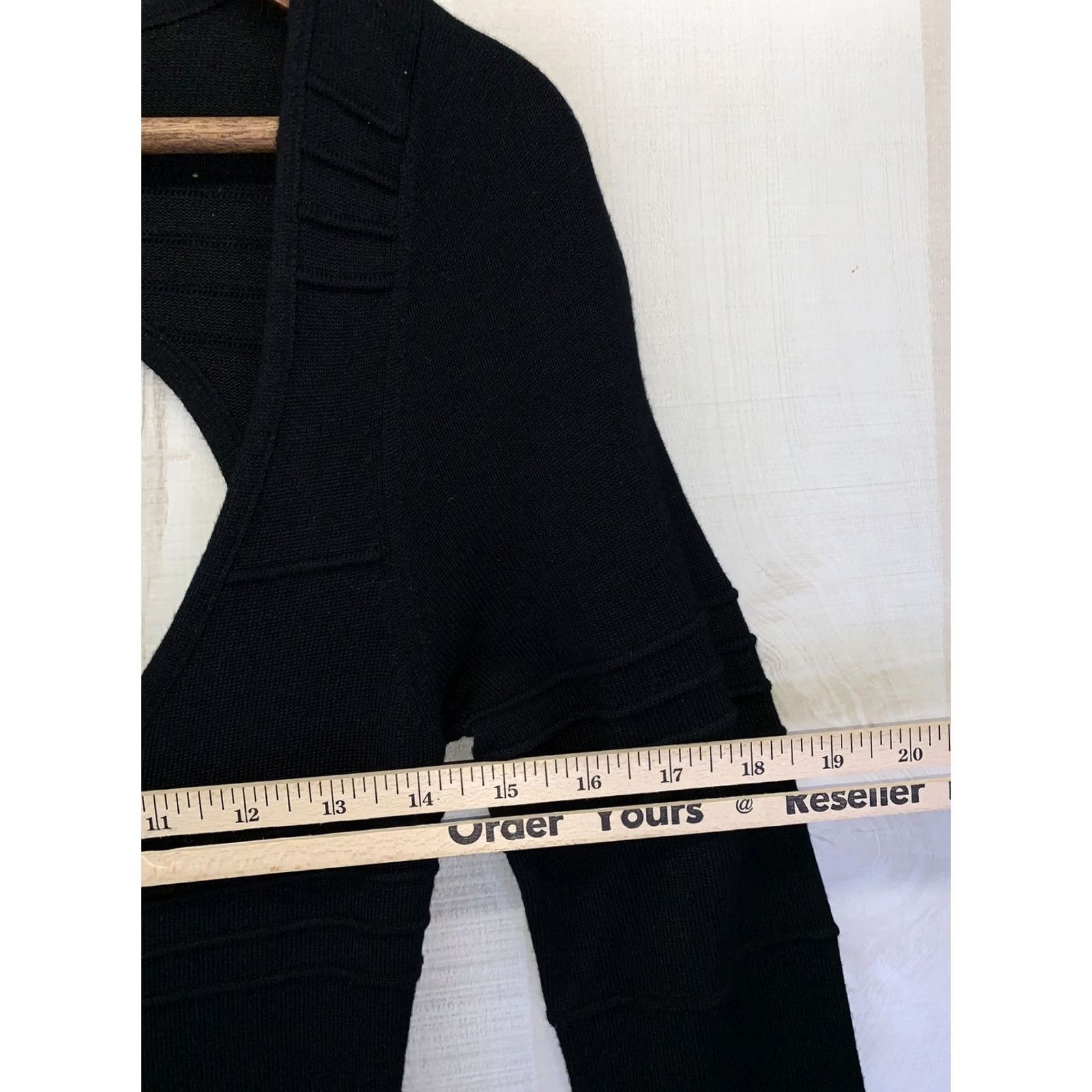 Forever 21 Forever 21 Women’s Black Deep Scoop Front Cut Out Back Knit Long Sleeve Dress SM Dress Size S / US 4 / IT 40 - 2 Thumbnail