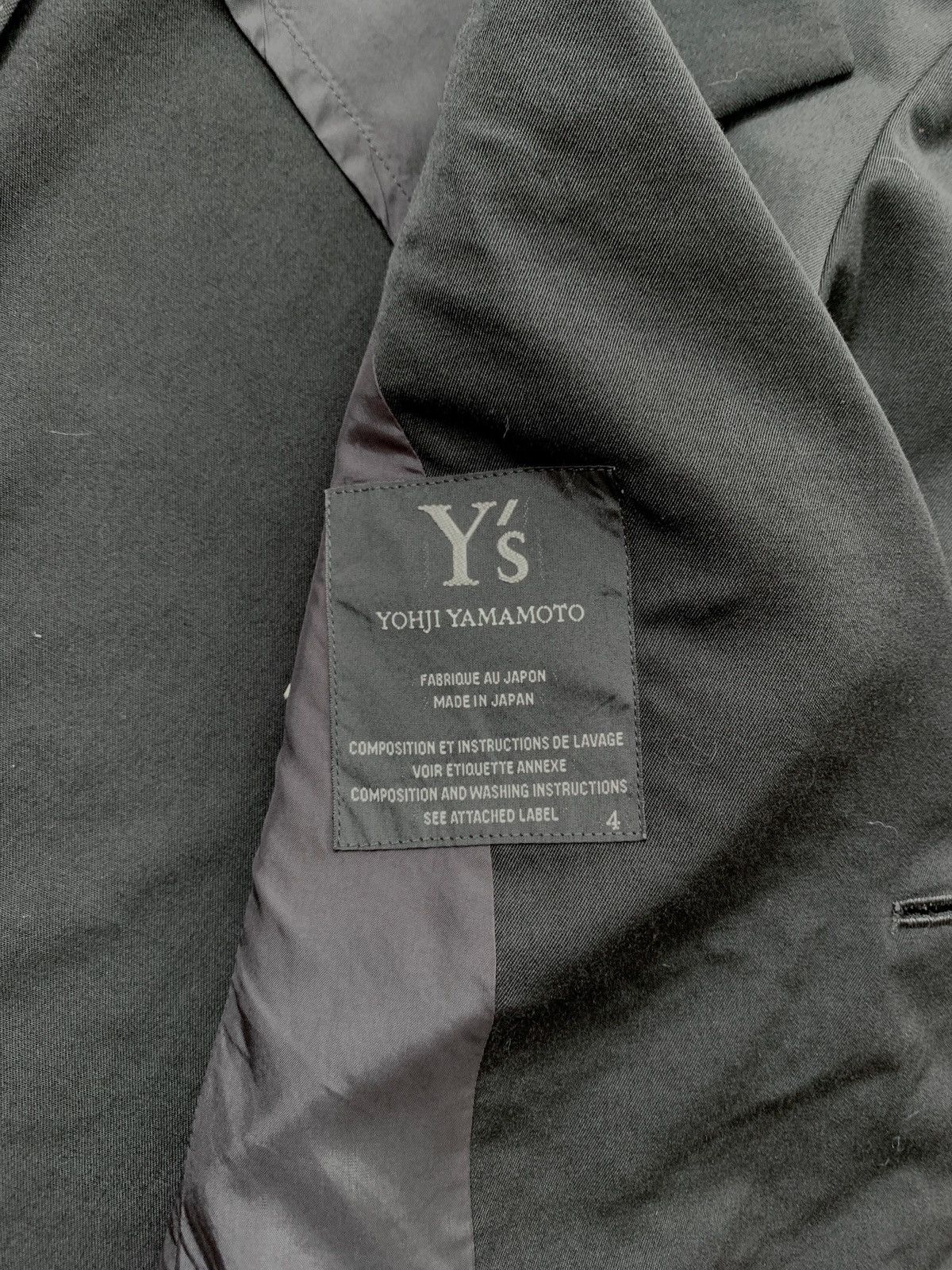 Yohji Yamamoto FREE TAX! Ys Minimalist Wool Blazer Jacket Size US S / EU 44-46 / 1 - 10 Thumbnail