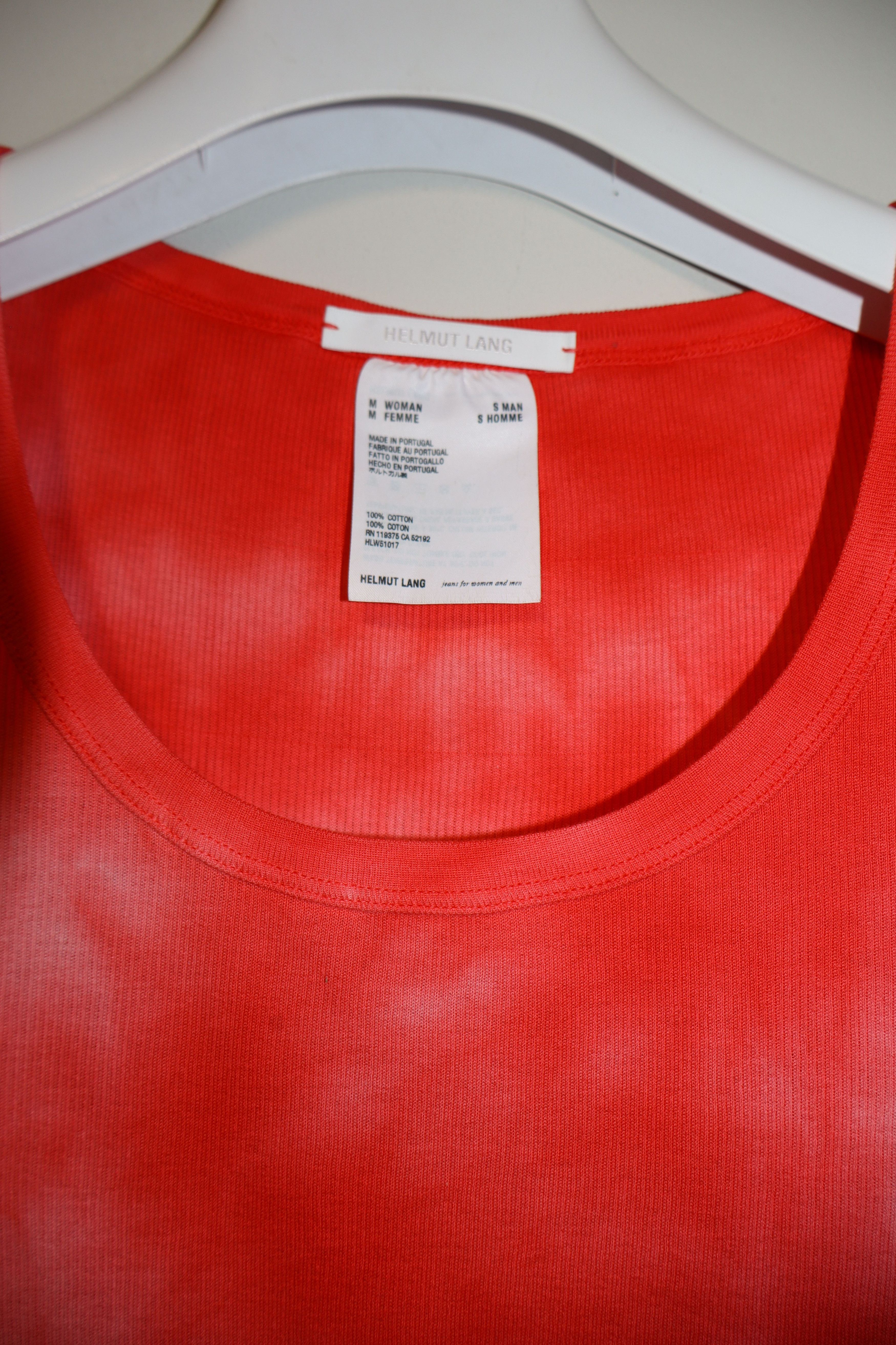 Helmut Lang Bleach effect rib t-shirt Size M / US 6-8 / IT 42-44 - 4 Thumbnail