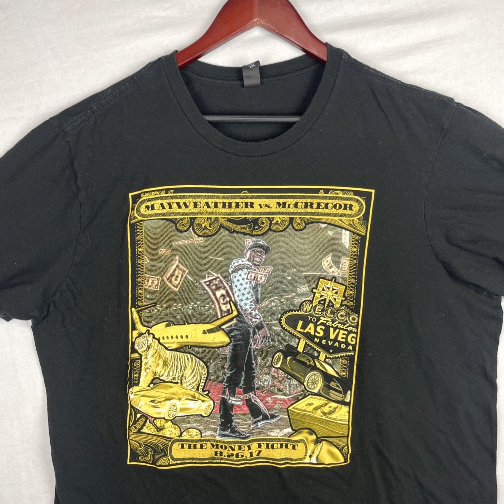 Vintage Mayweather McGregor Shirt Mens 2XL The Money Fight 2017 Boxing Fight Night Tee Shirt Size US XXL / EU 58 / 5 - 2 Thumbnail
