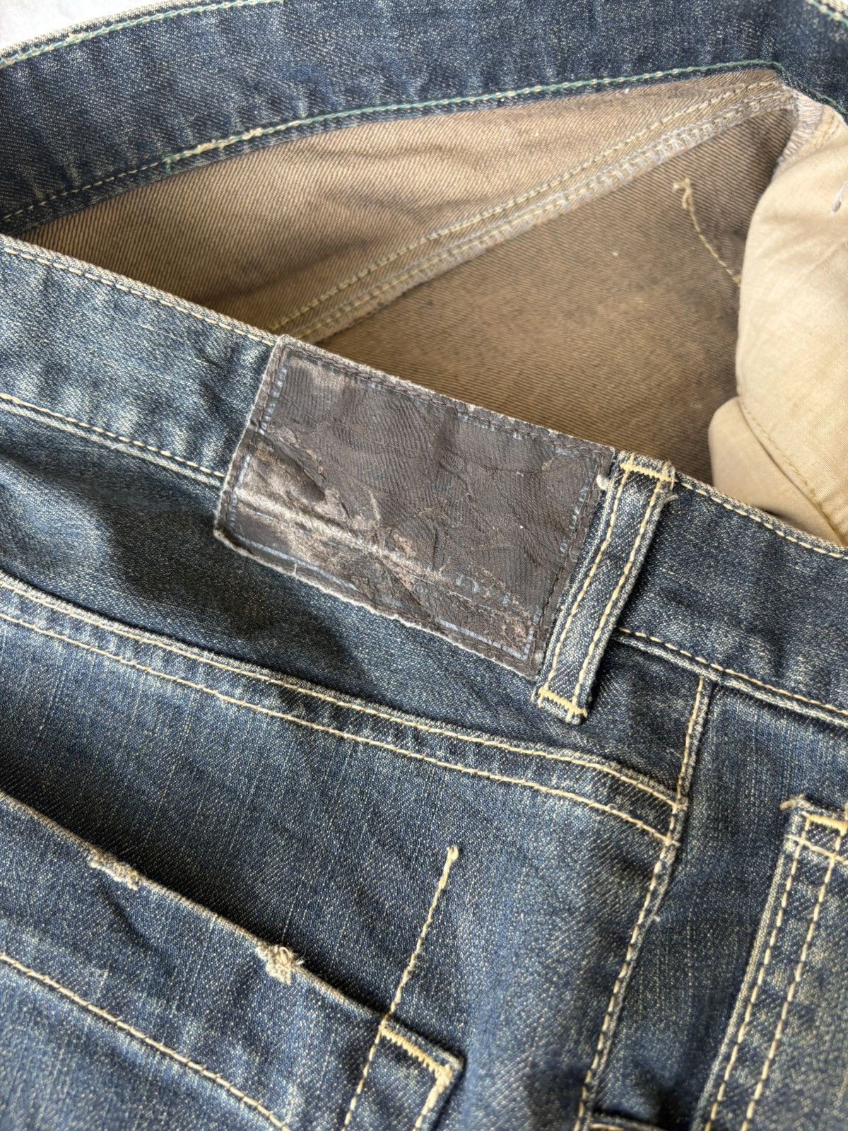 If Six Was Nine Vintage Pride Mud Rusty Jeans Baggy Wide Fit Denim Jeans Size US 33 - 11 Thumbnail