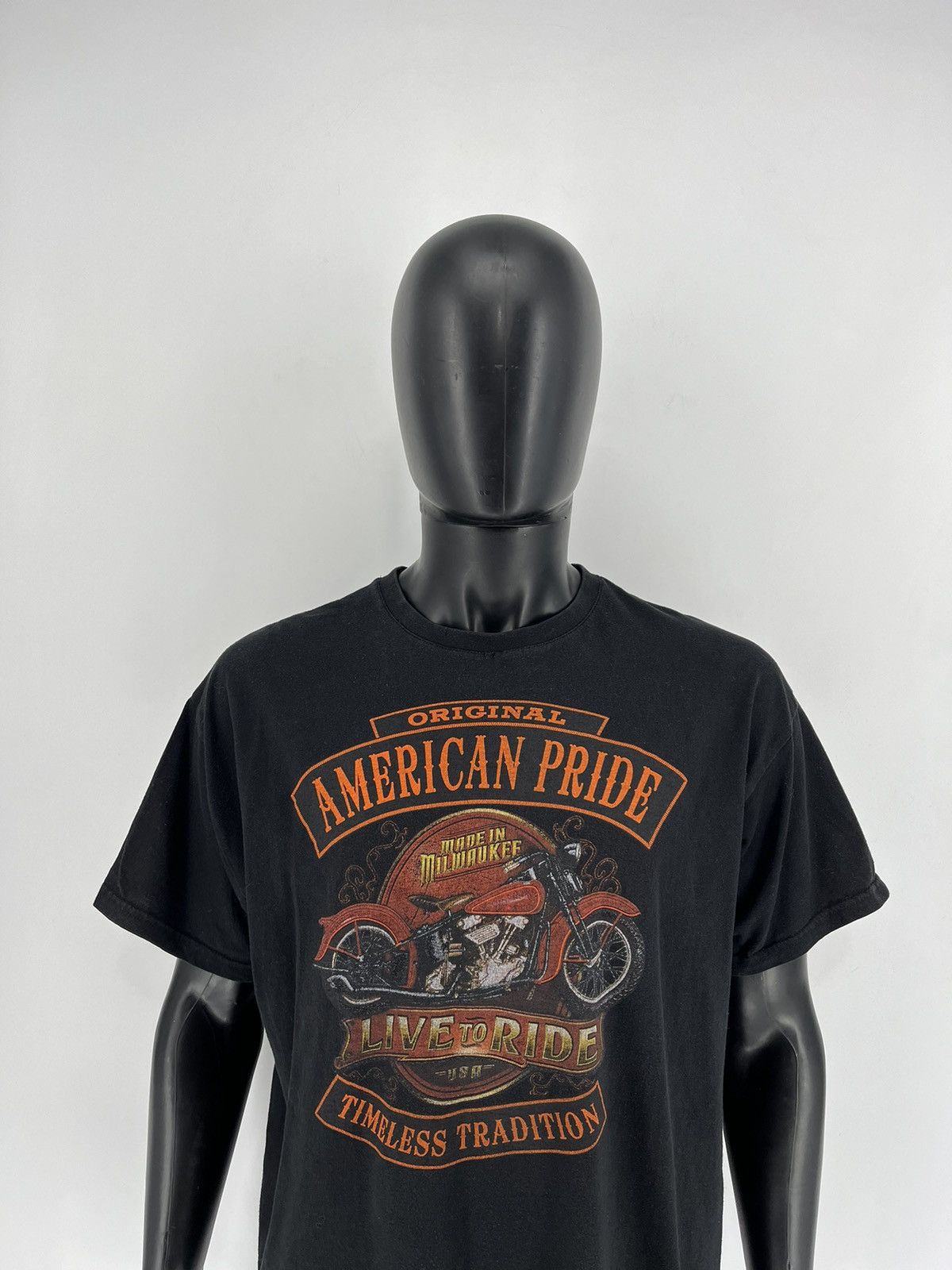 Harley Davidson American Pride Vintage Graphic Tee Black T-shirt Size XL Size US XL / EU 56 / 4 - 1 Thumbnail