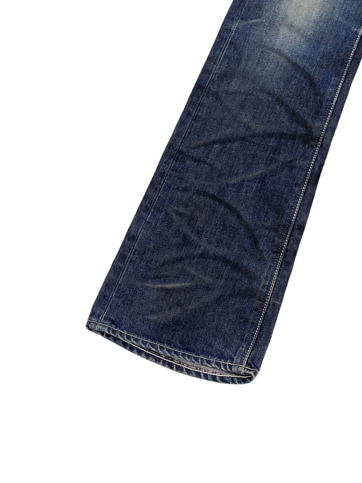 Japanese Brand Flare Jeans Murder License Distress Low Rise Honeycomb 7🟦3 Size US 30 / EU 46 - 5 Thumbnail