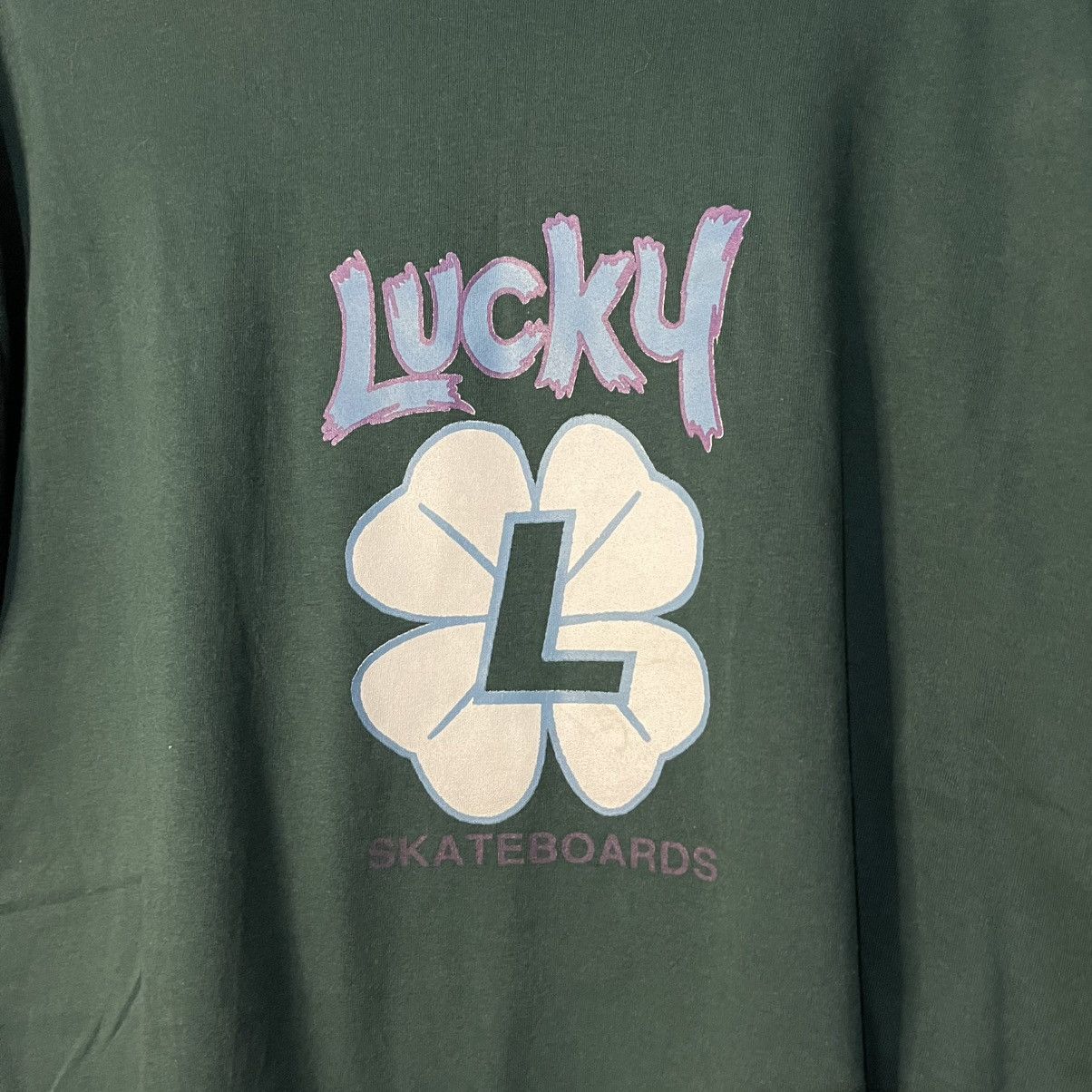 Vintage Vintage 90 Lucky skateboards tee Size US XL / EU 56 / 4 - 2 Thumbnail