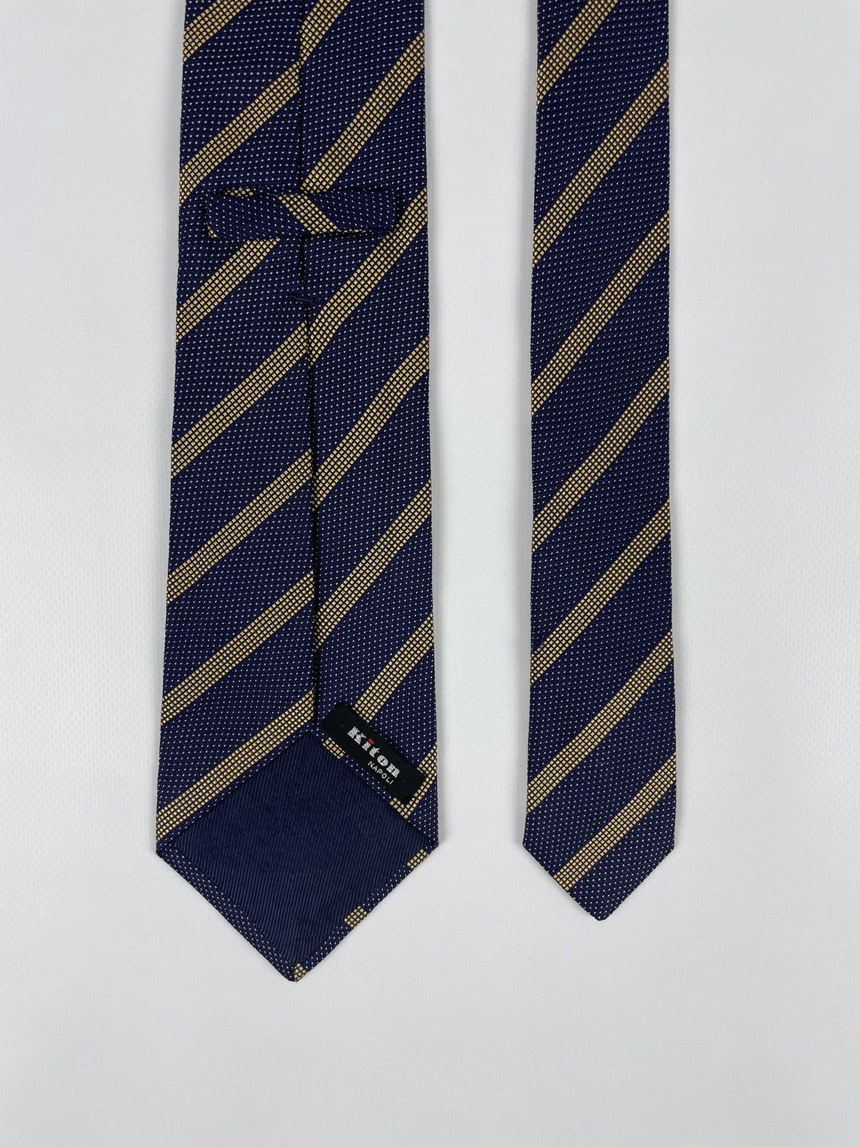 Kiton Kiton Napoli Striped Silk Tie Size ONE SIZE - 3 Thumbnail