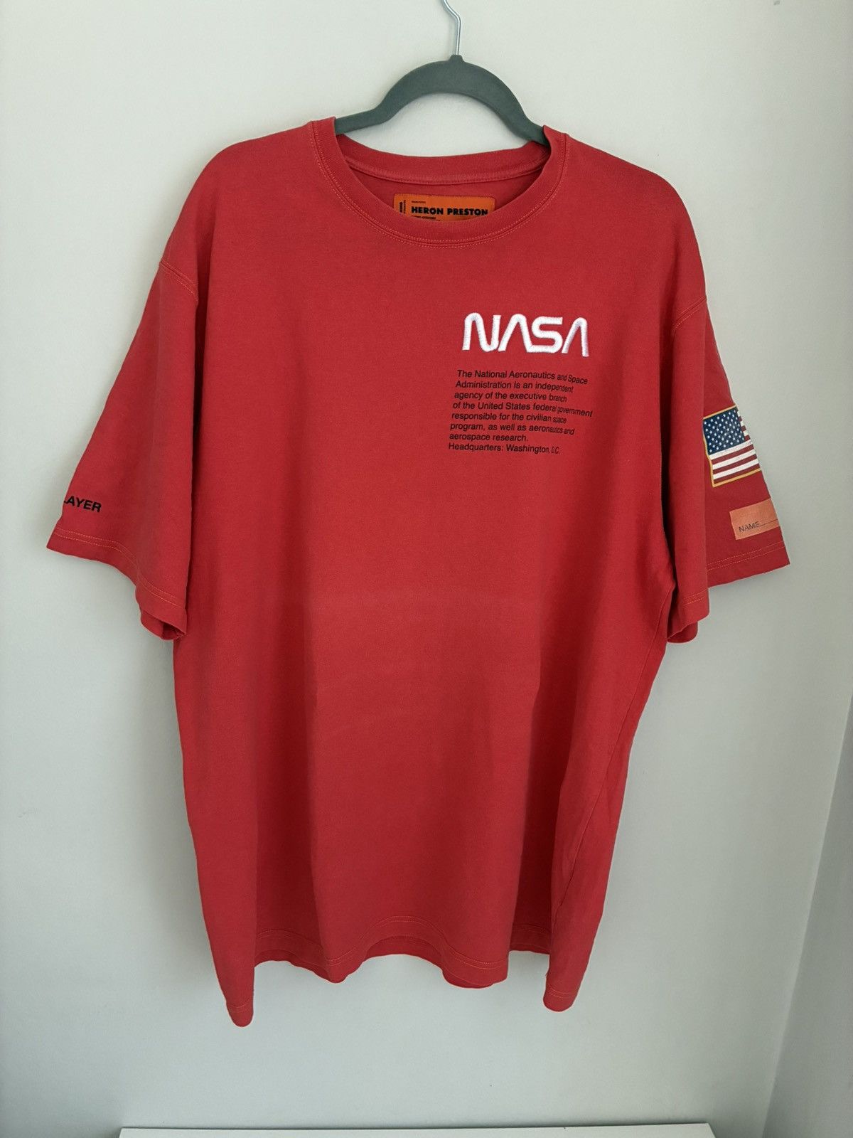 Heron Preston Heron Preston NASA T-shirt streetwear luxury designer army Size US L / EU 52-54 / 3 - 9 Thumbnail