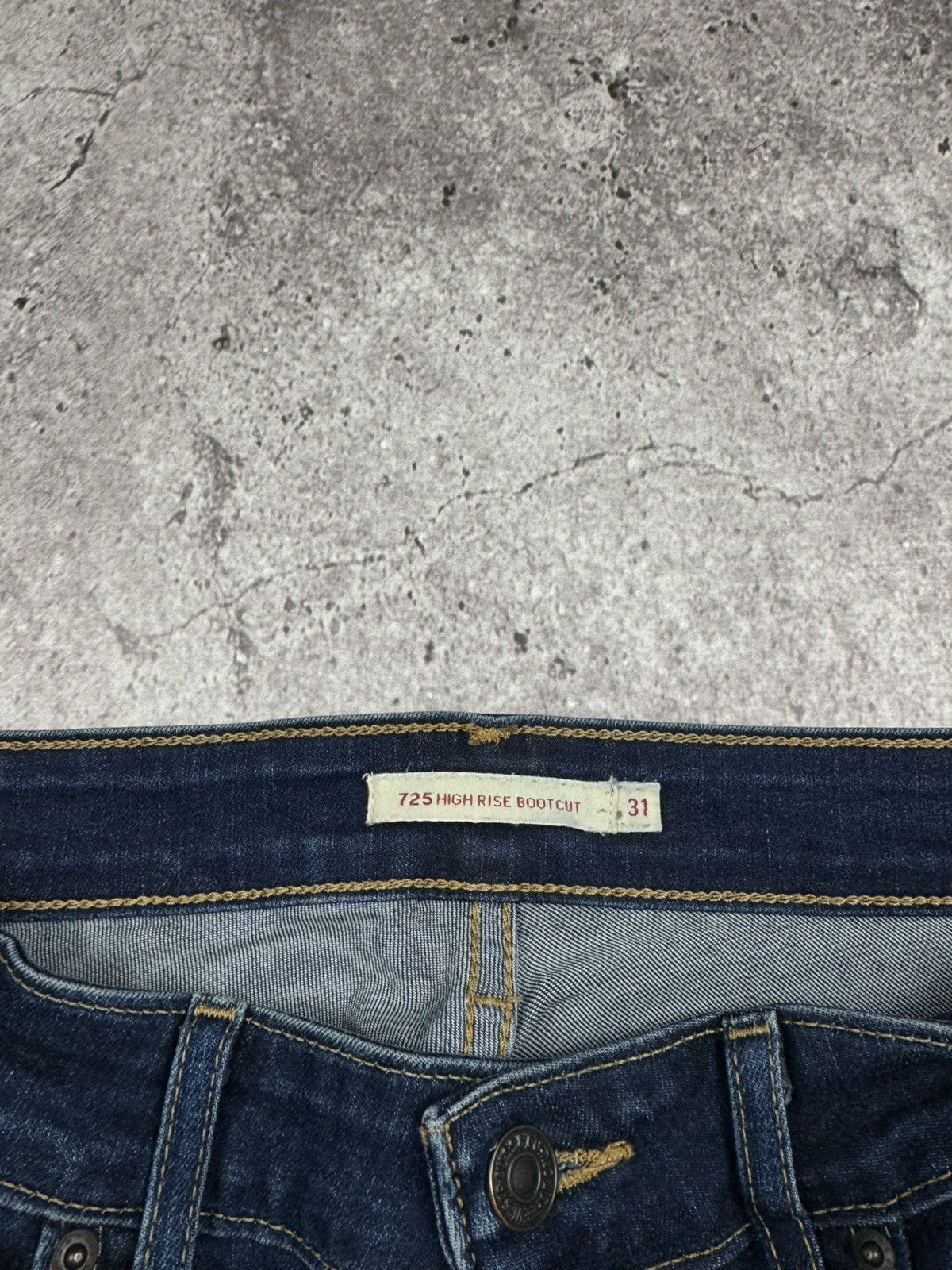 Levi's Vintage Y2K Levis Wide Leg Flared Jeans Denim Japanese Size 31" - 6 Thumbnail