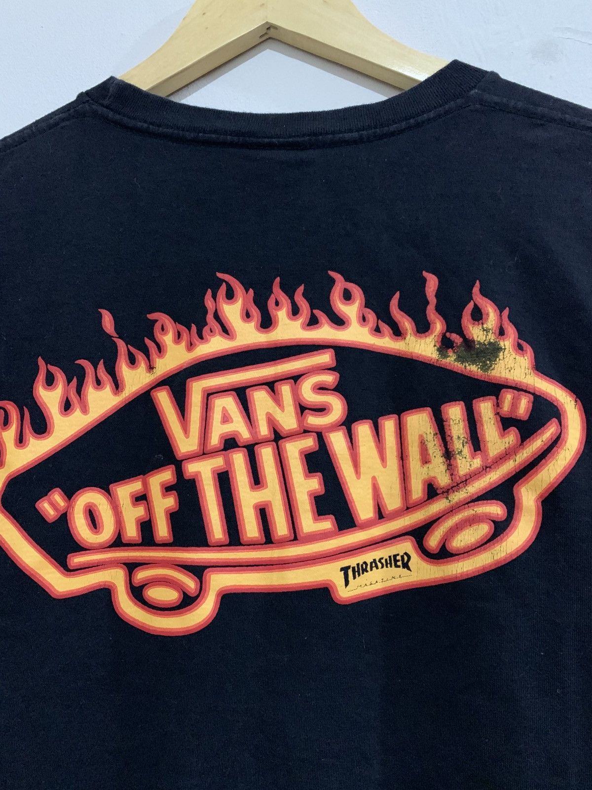Thrasher Thrasher X Vans Skateboards Flame Shirt Trashed Tee Shirt Size US L / EU 52-54 / 3 - 6 Thumbnail
