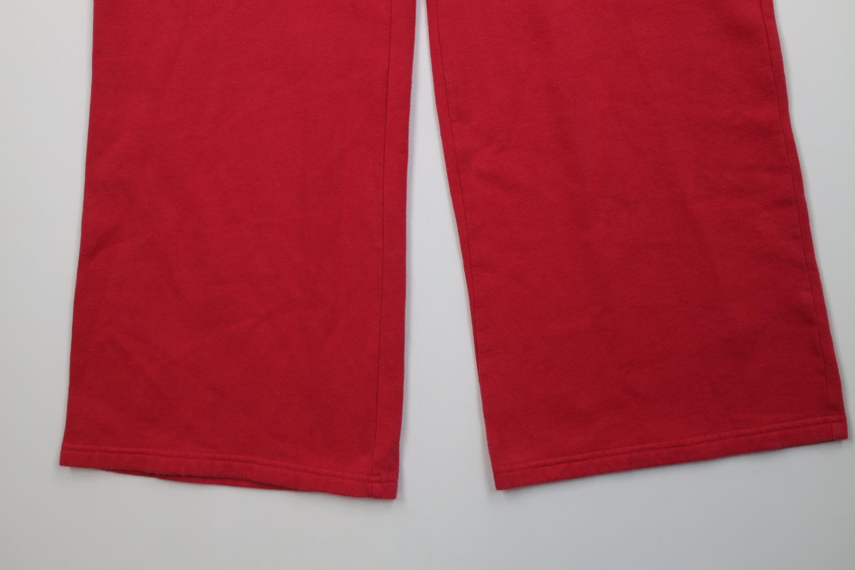 Aeropostale Vintage 90s Y2K Aeropostale Flared Wide Leg Sweatpants Pink Size 37" - 4 Thumbnail