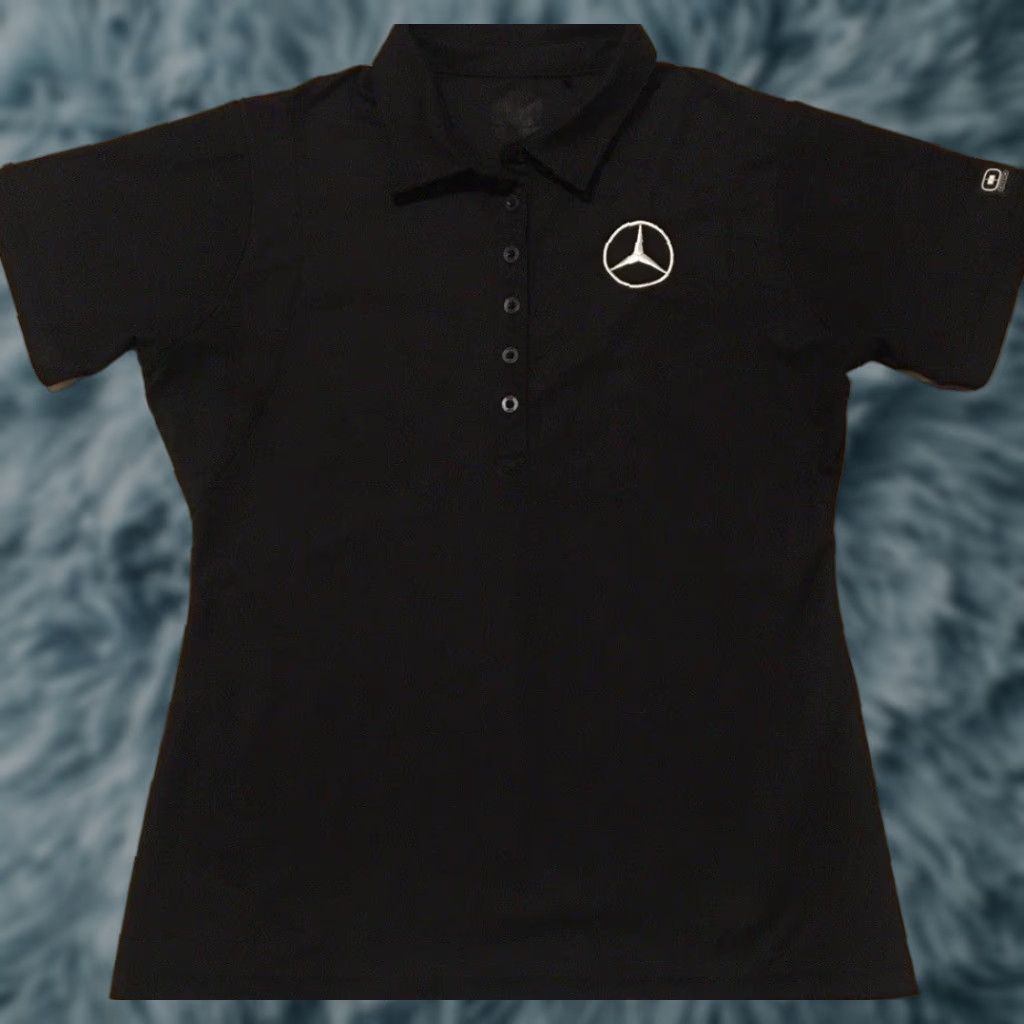 Vintage VINTAGE Mercedes Benz Polo Shirt M Car Driving Racing Mechanic F1 NASCAR Biker Y2K Size M / US 6-8 / IT 42-44 - 1 Thumbnail