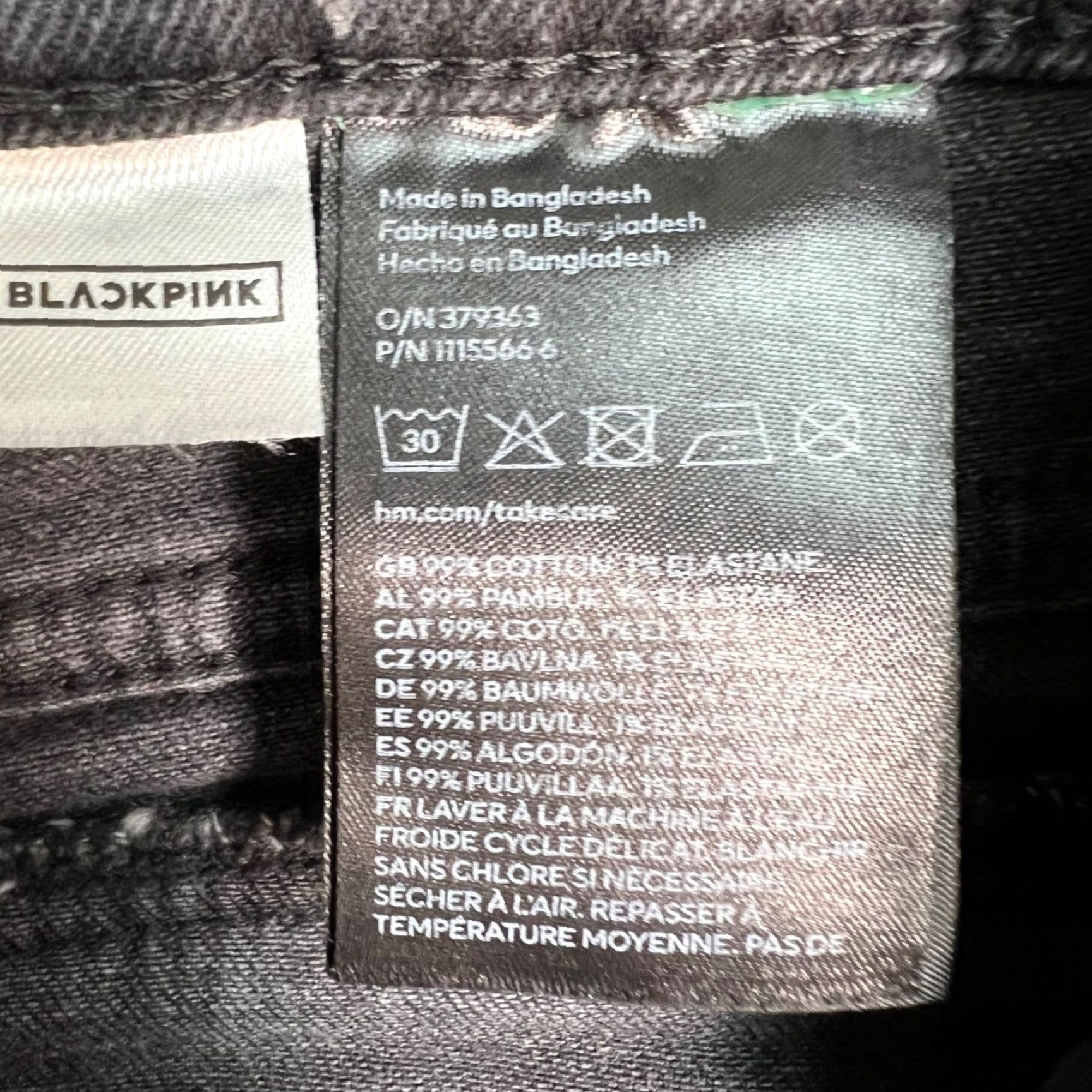 H&M H&M Divided Blackpink Womens Size 6 Print Flared Jeans Gray Cotton Denim Size 28" / US 6 / IT 42 - 6 Thumbnail