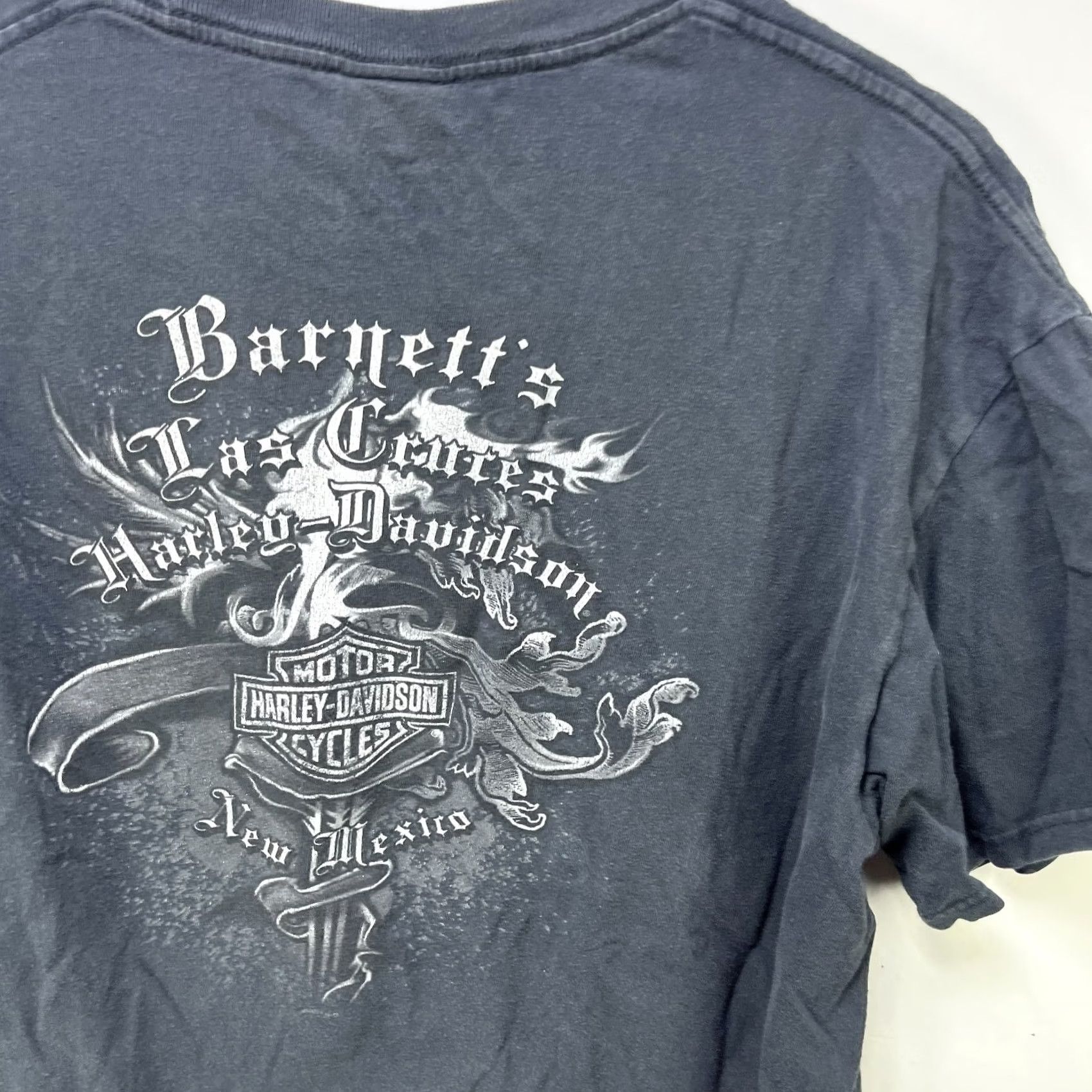 Harley Davidson VINTAGE Harley-Davidson T-Shirt XL Black Pockets 90s Mens Size US XL / EU 56 / 4 - 6 Thumbnail