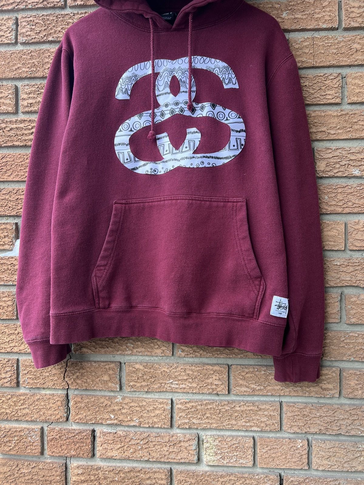 Stussy Stussy Hoodie Box Logo Red Grey Y2K Size US L / EU 52-54 / 3 - 4 Thumbnail