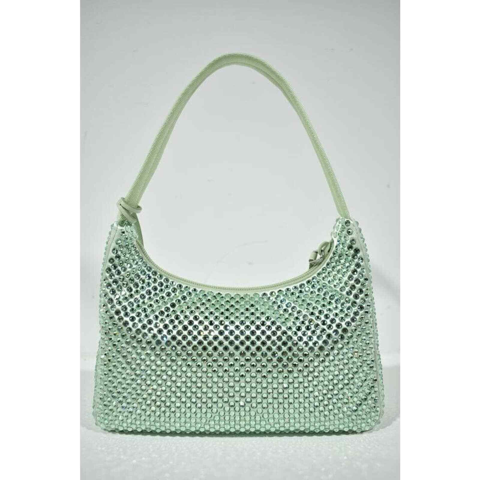 Prada Prada Re-Edition 2000 Crystal Shoulder Top Handle Hobo Bag Size ONE SIZE - 5 Thumbnail