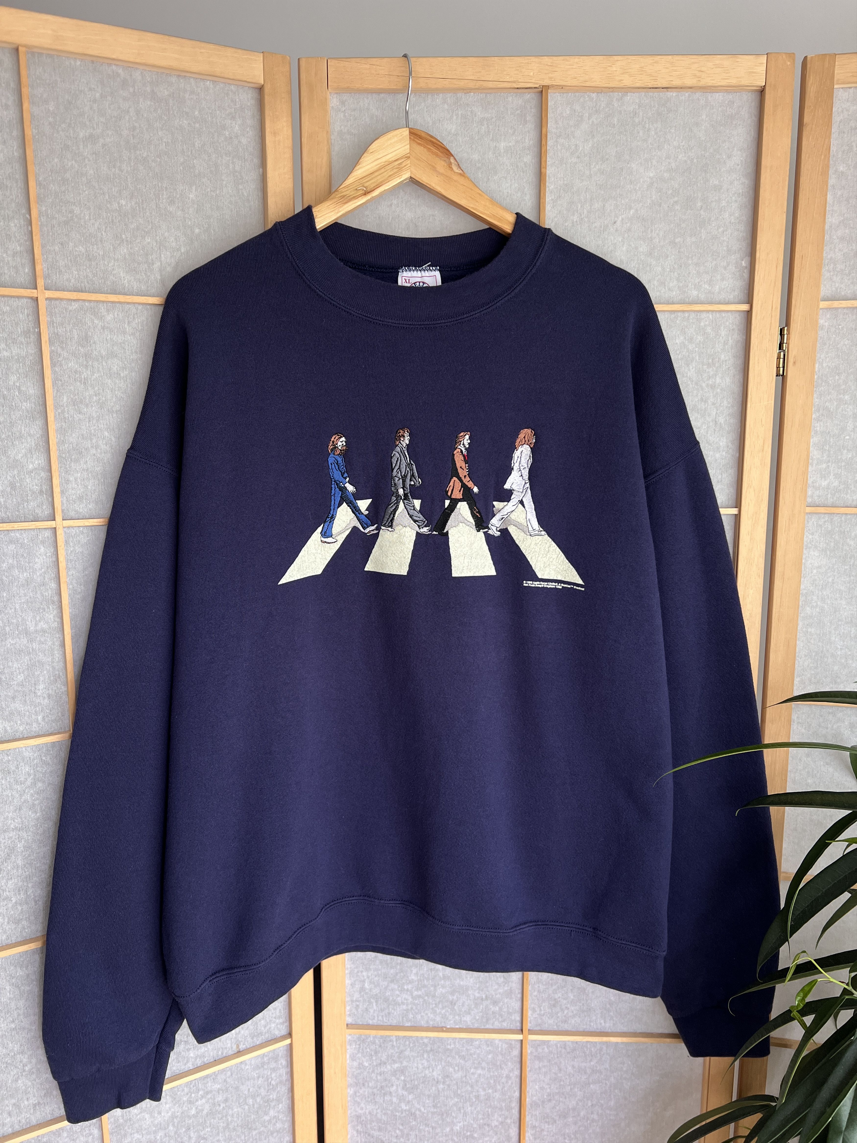 Delta The Beatles vintage 1980s embroidered sweatshirt Abbey Road Size US XL / EU 56 / 4 - 9 Thumbnail