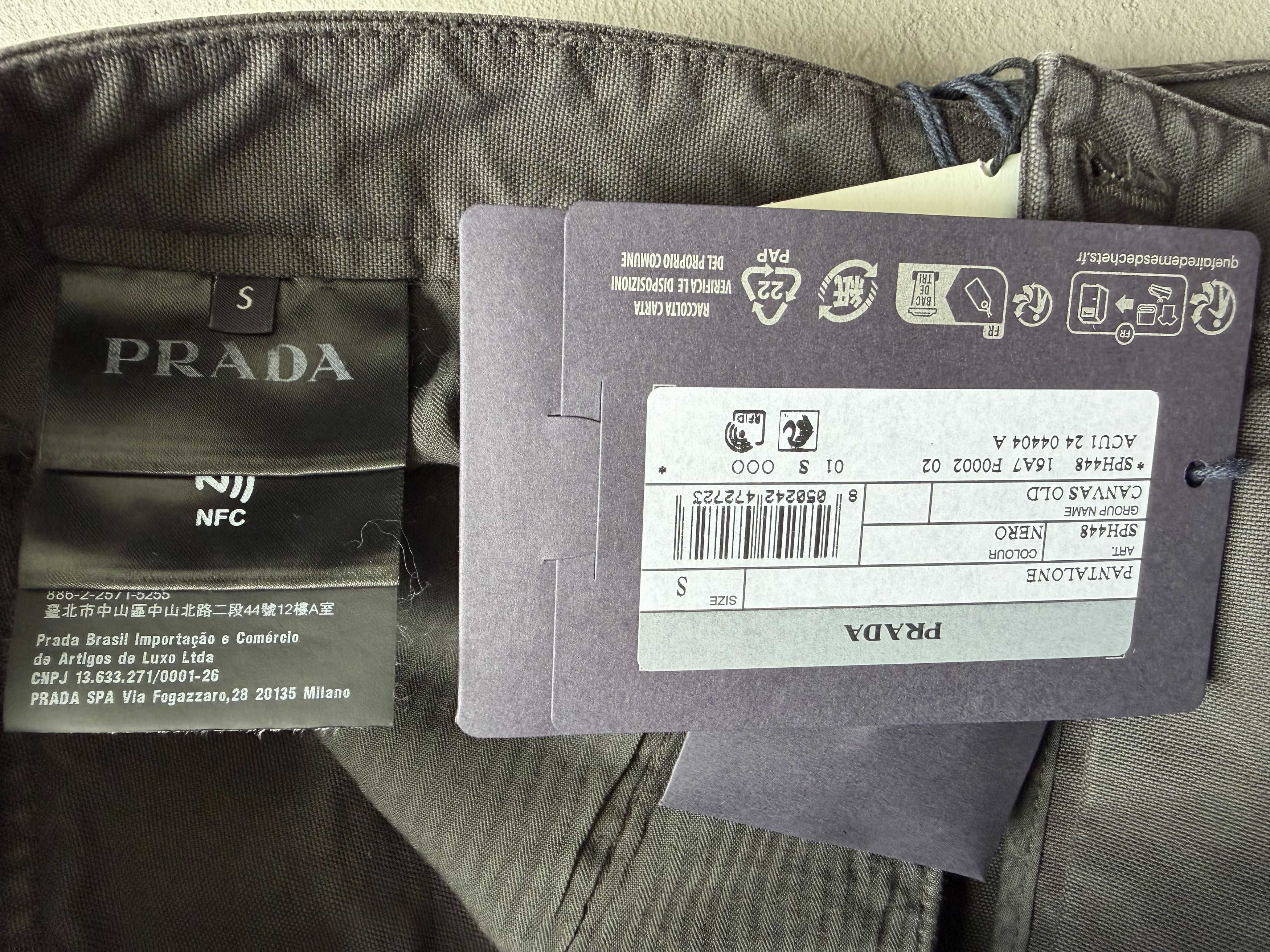 Prada PRADA Cotton Trousers, Leather Patch Size US 30 / EU 46 - 6 Thumbnail