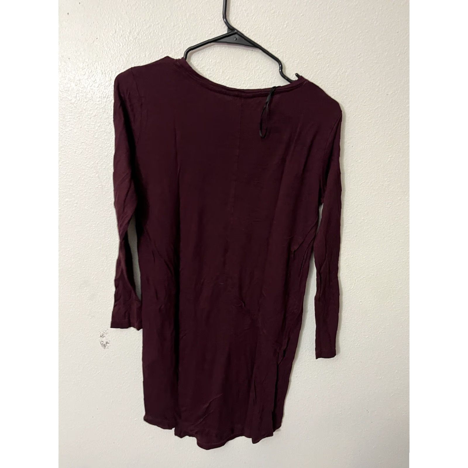 H&M H&M Maroon Long Sleeve Knit Bodycon Dress Knee-Length Women’s Medium Size M / US 6-8 / IT 42-44 - 2 Thumbnail