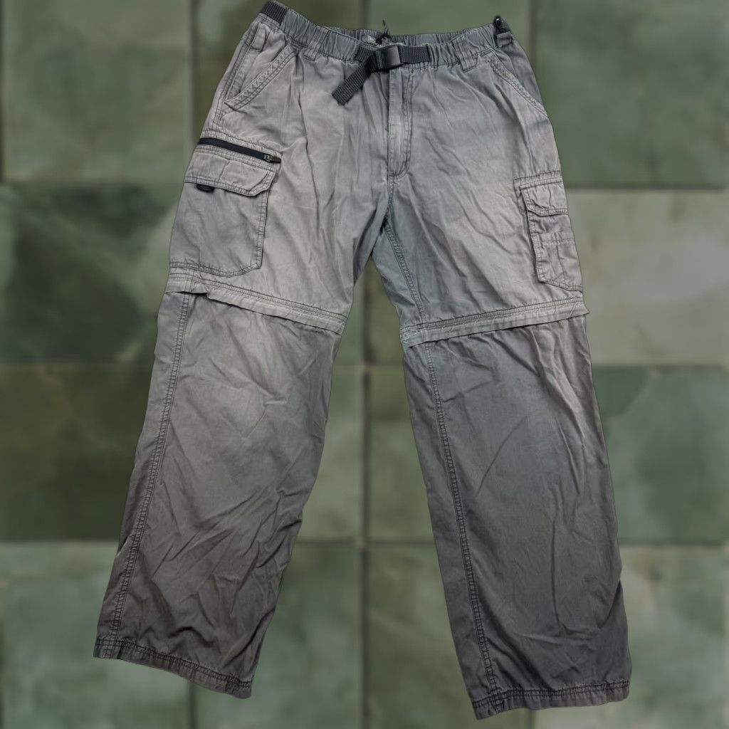 Vintage VINTAGE BC Clothing Baggy Cargo Pants Adult 32x31 Gray Pocket Grunge Y2K Hipster 90s Mens Size US 32 / EU 48 - 1 Thumbnail