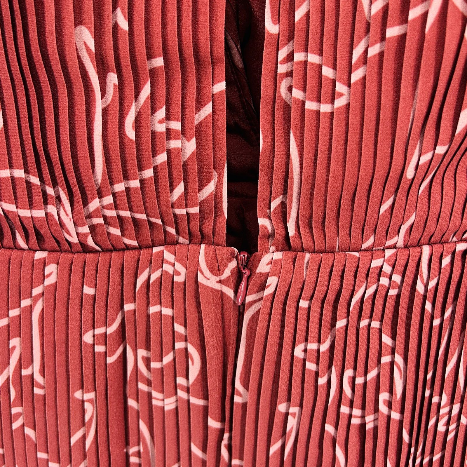 Other C/Meo Collective Red Dream Chaser Sexy Micro Pleat Playsuit Size 34" / US 12 / IT 48 - 7 Thumbnail
