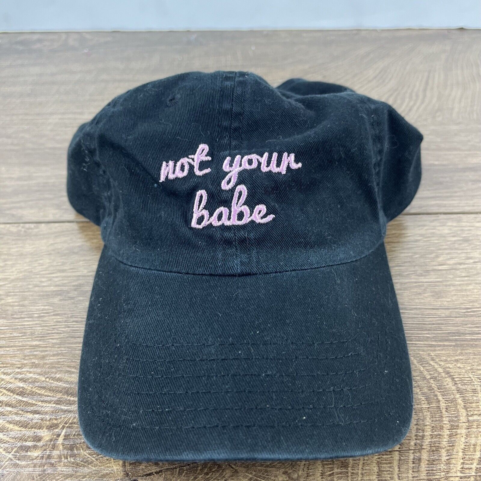 Other Not Your Babe Hat Not Your Babe Hat Black Adjustable Hat Bla Size ONE SIZE - 5 Thumbnail