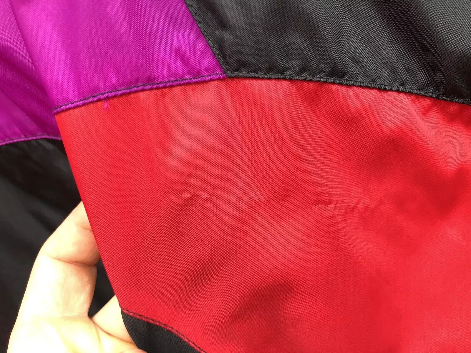 Nike NIKE VINTAGE 1990s TRACK JACKET NYLON RAVE BLOCK WINDRUNER Size US XL / EU 56 / 4 - 6 Thumbnail