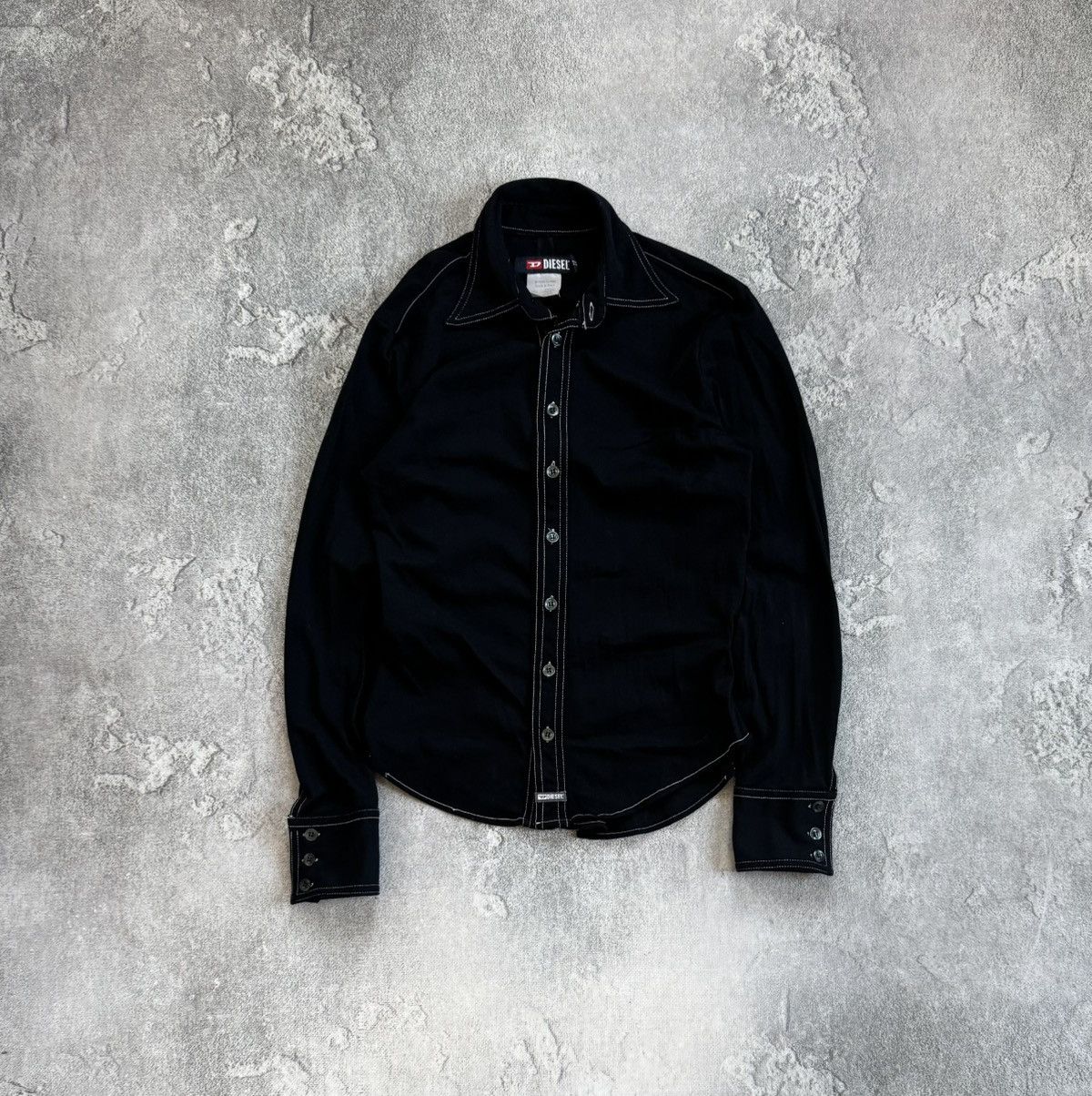 Diesel Diesel M/size black mesh blouse shirts button up avantgarde Size M / US 6-8 / IT 42-44 - 4 Thumbnail