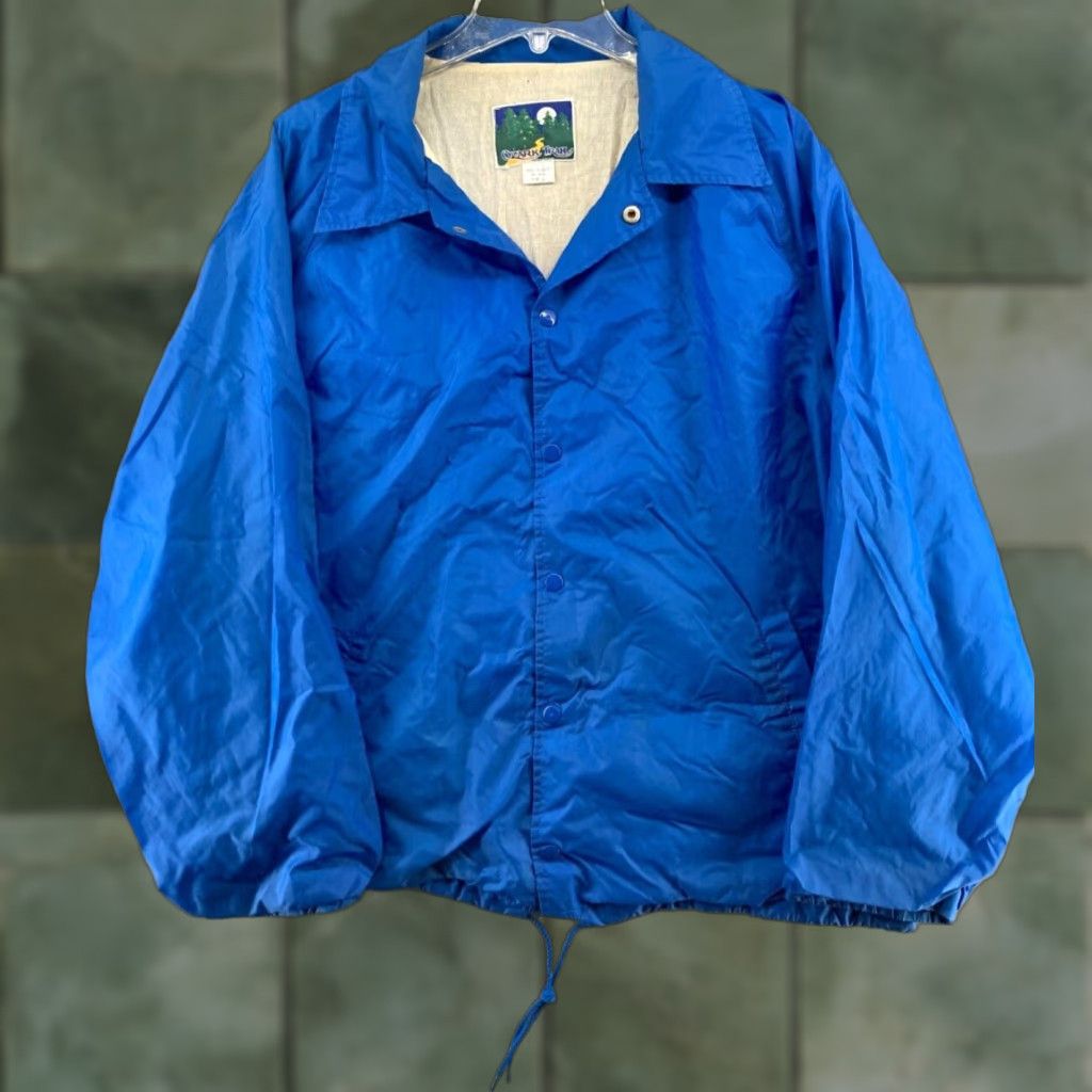 Vintage VINTAGE Ozark Trail Mens Jacket Windbreaker Blue 90s Snap Large Regular Size L - Casual Mens Jacket Size US L / EU 52-54 / 3 - 1 Thumbnail