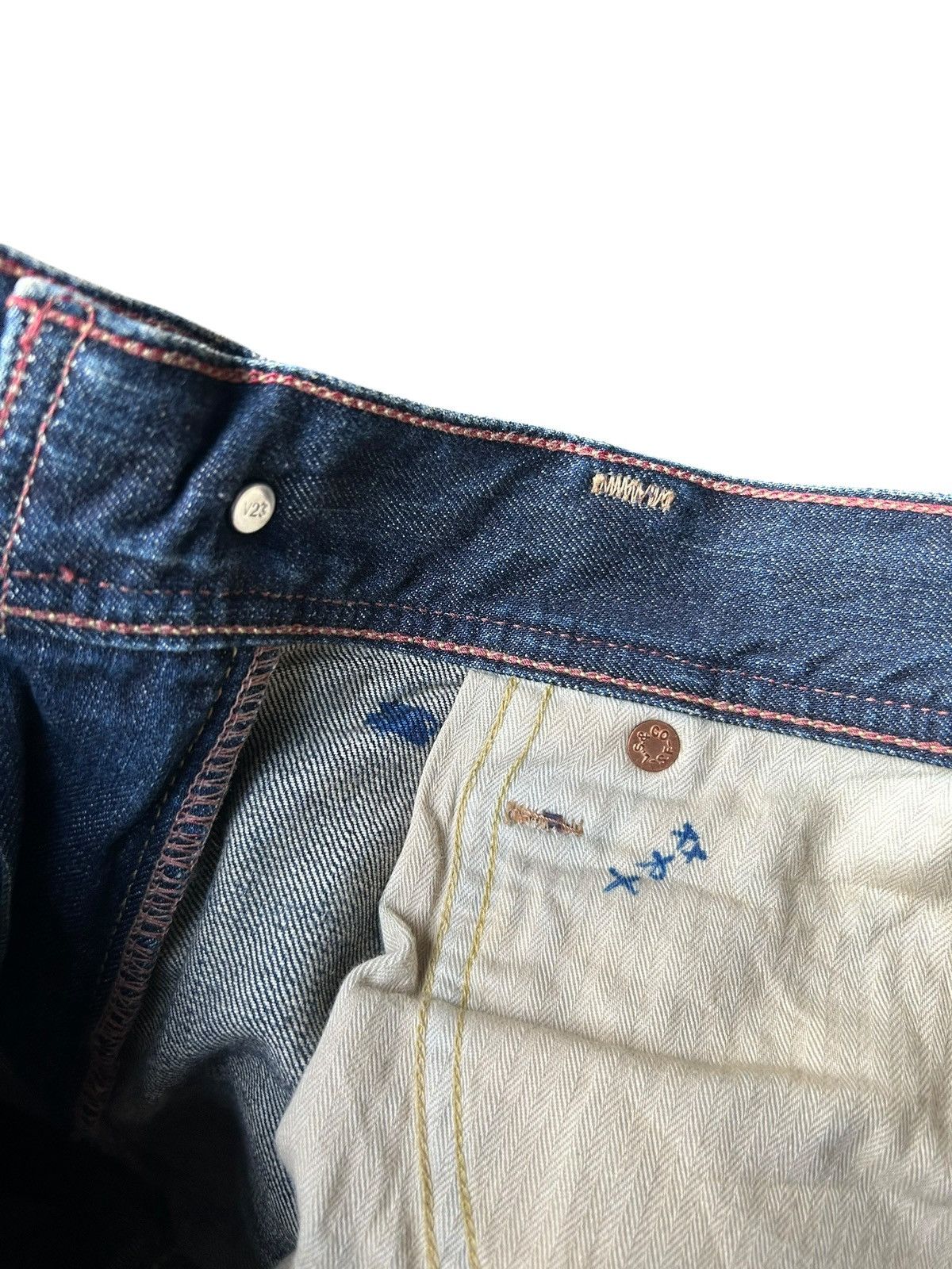 Kapital Flare Vintage Levis Hippies Style Distressed Denim Jeans Size US 34 / EU 50 - 14 Thumbnail