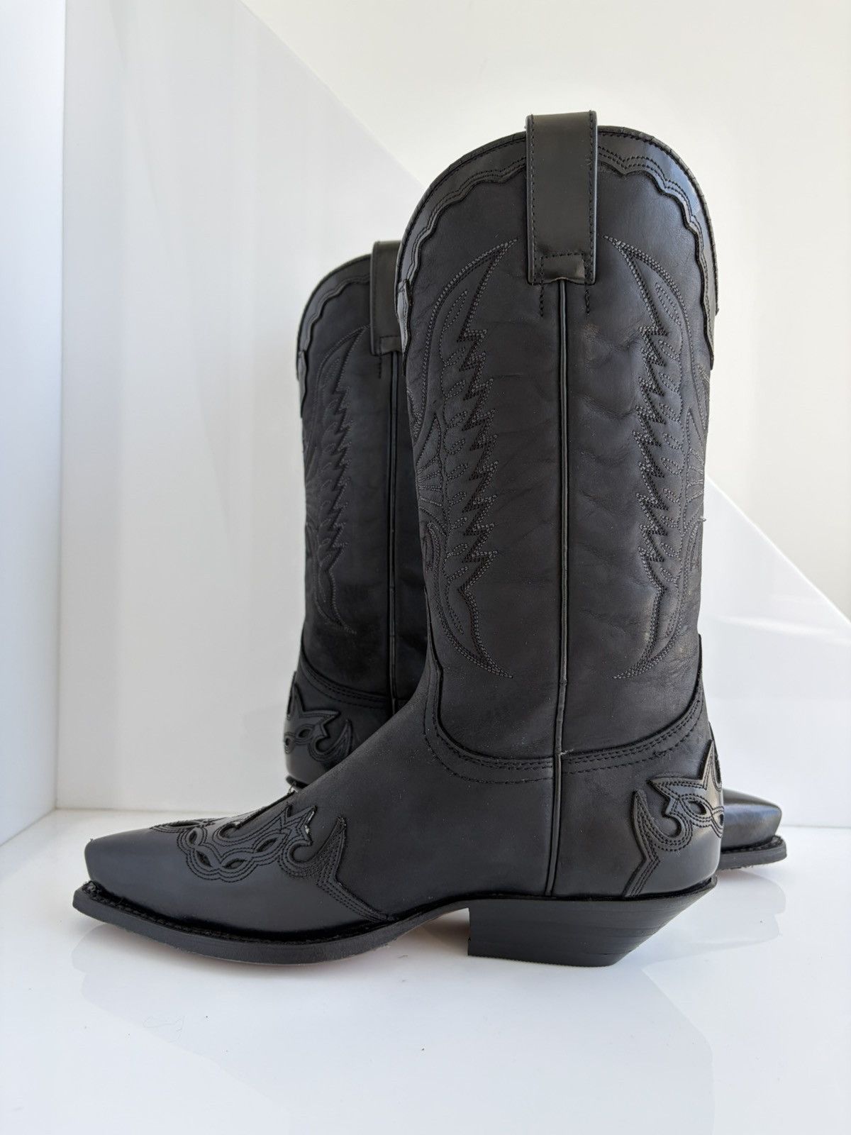 Sendra Sendra Western Horse Gaucho Leather Cowboy Boots Handmade Size US 7 / EU 40 - 5 Thumbnail