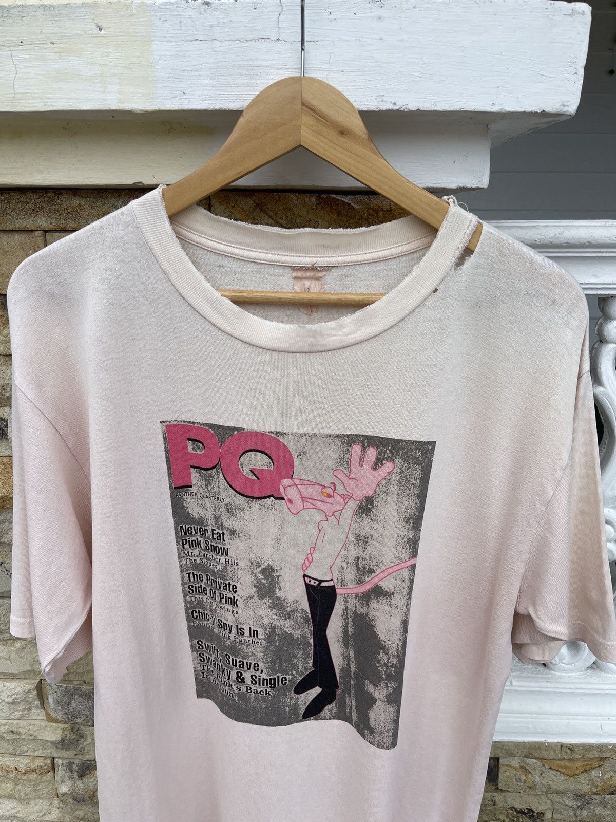 Cartoon Network Rare🔥Vintage 90s Pink Panther Trashed Tee Size US L / EU 52-54 / 3 - 1 Thumbnail