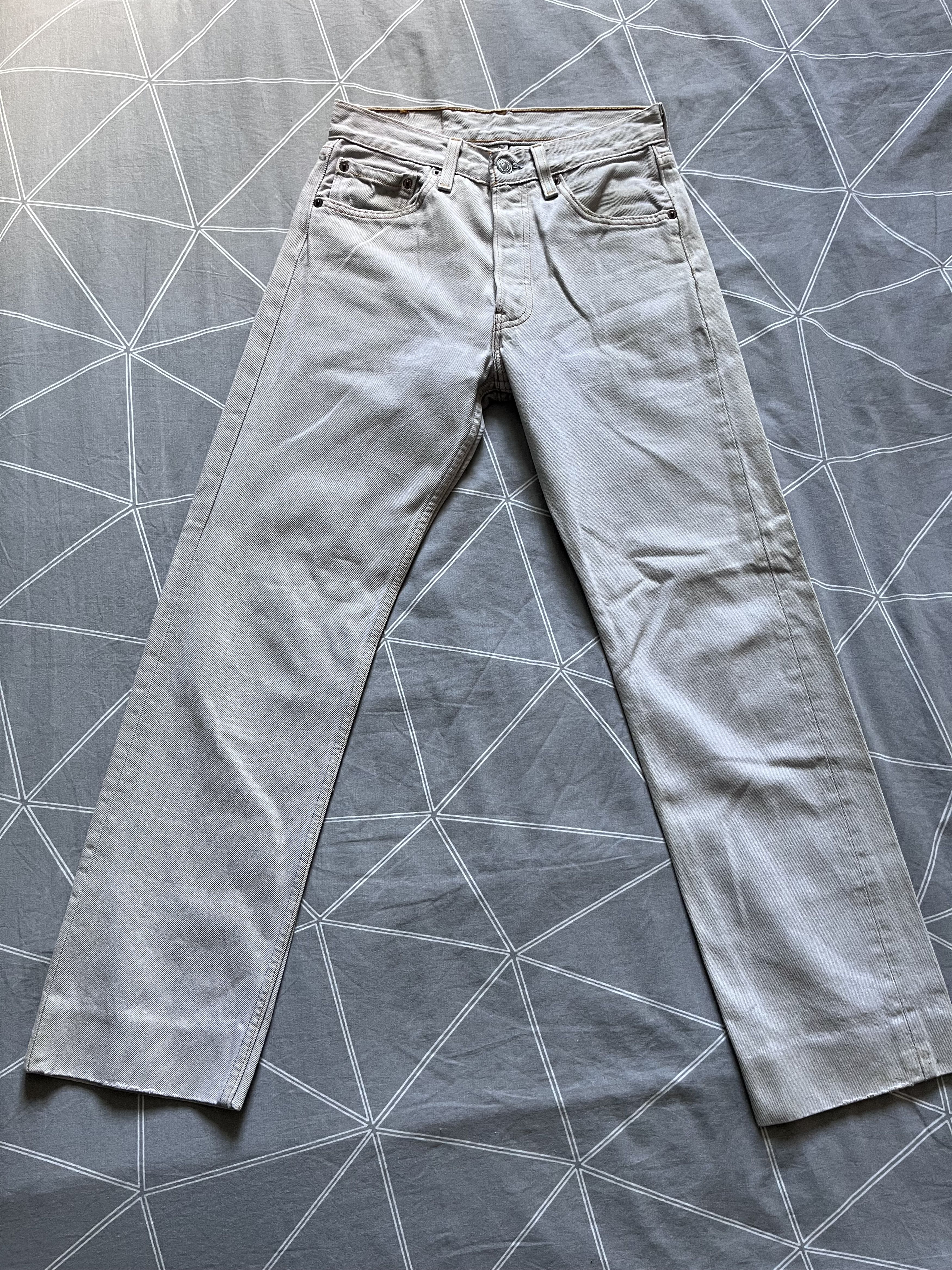 Levi's Levi’s 501XX Men’s Jeans W28 L34 – USA 1995 – Beige– Vintage Size US 30 / EU 46 - 1 Thumbnail