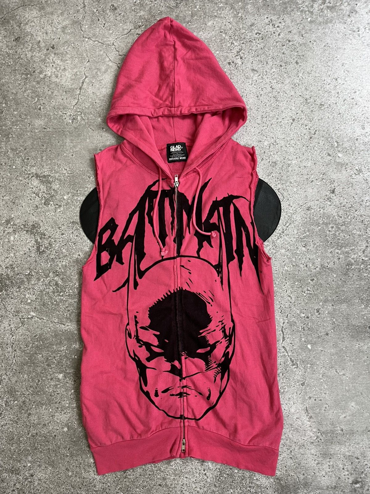 If Six Was Nine Gladnews Batman Leather Patch Zip Hoodie Size US M / EU 48-50 / 2 - 1 Thumbnail