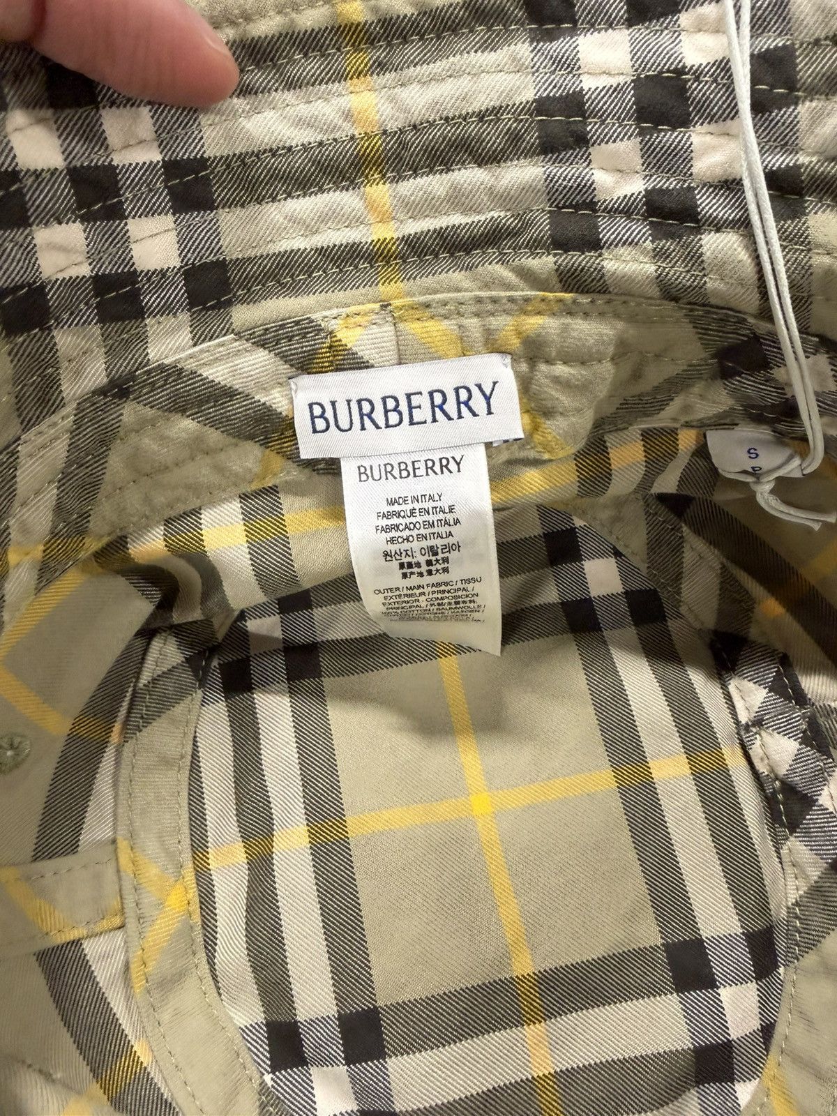 Burberry Burberry Classic Check Bucket Hat 600$ Size ONE SIZE - 5 Thumbnail