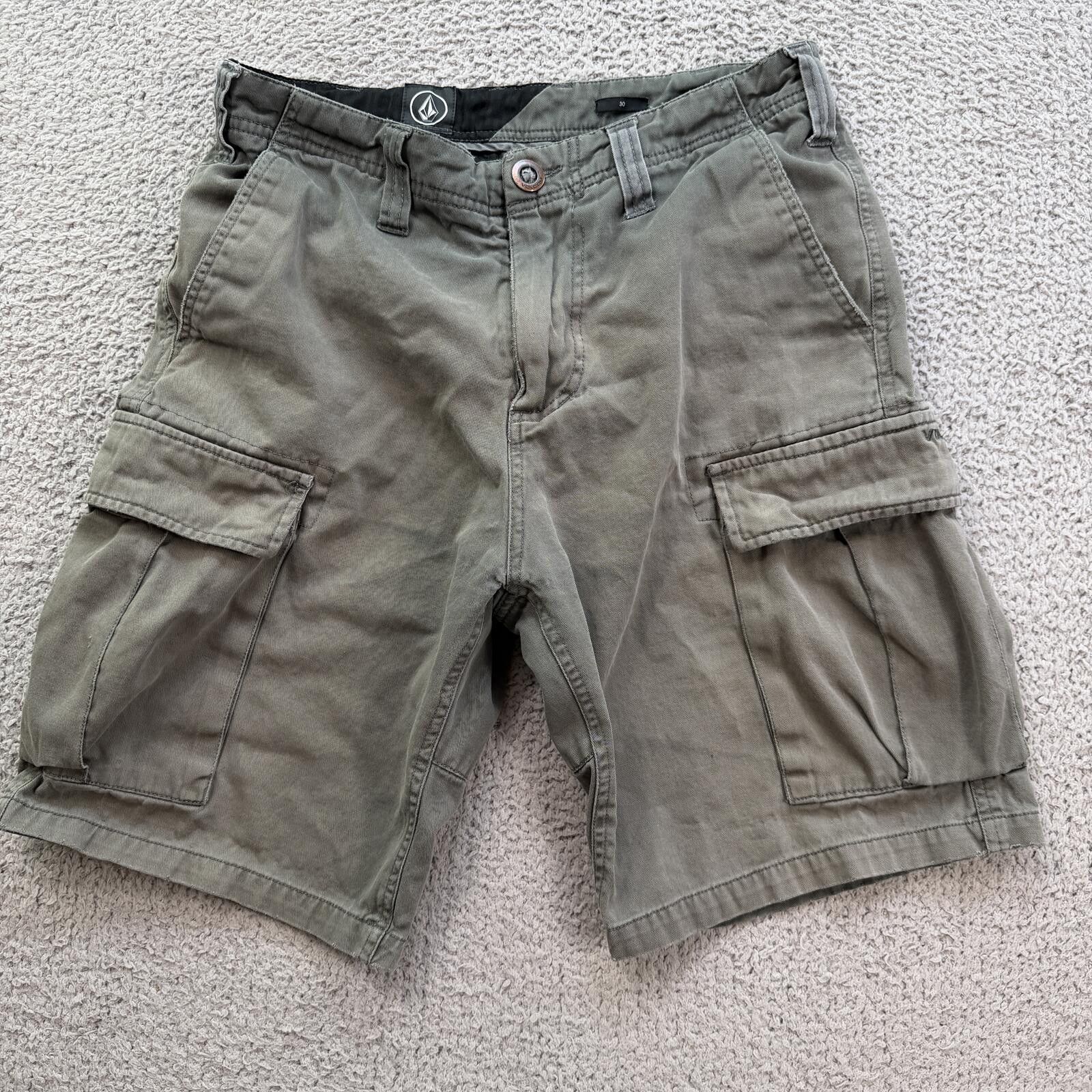 Volcom Vintage Y2K Volcom Gray Utility Cargo Shorts Skate 30 Size US 30 / EU 46 - 1 Thumbnail