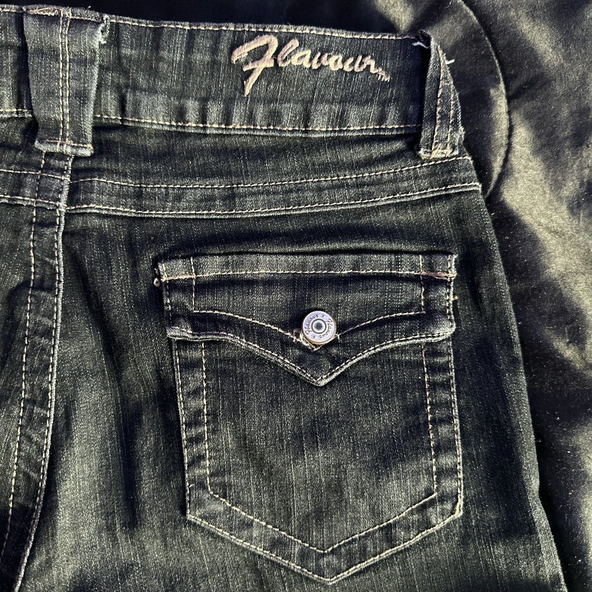 Vintage Flavour black low-rise jeans Size 30" / US 8 / IT 44 - 3 Thumbnail