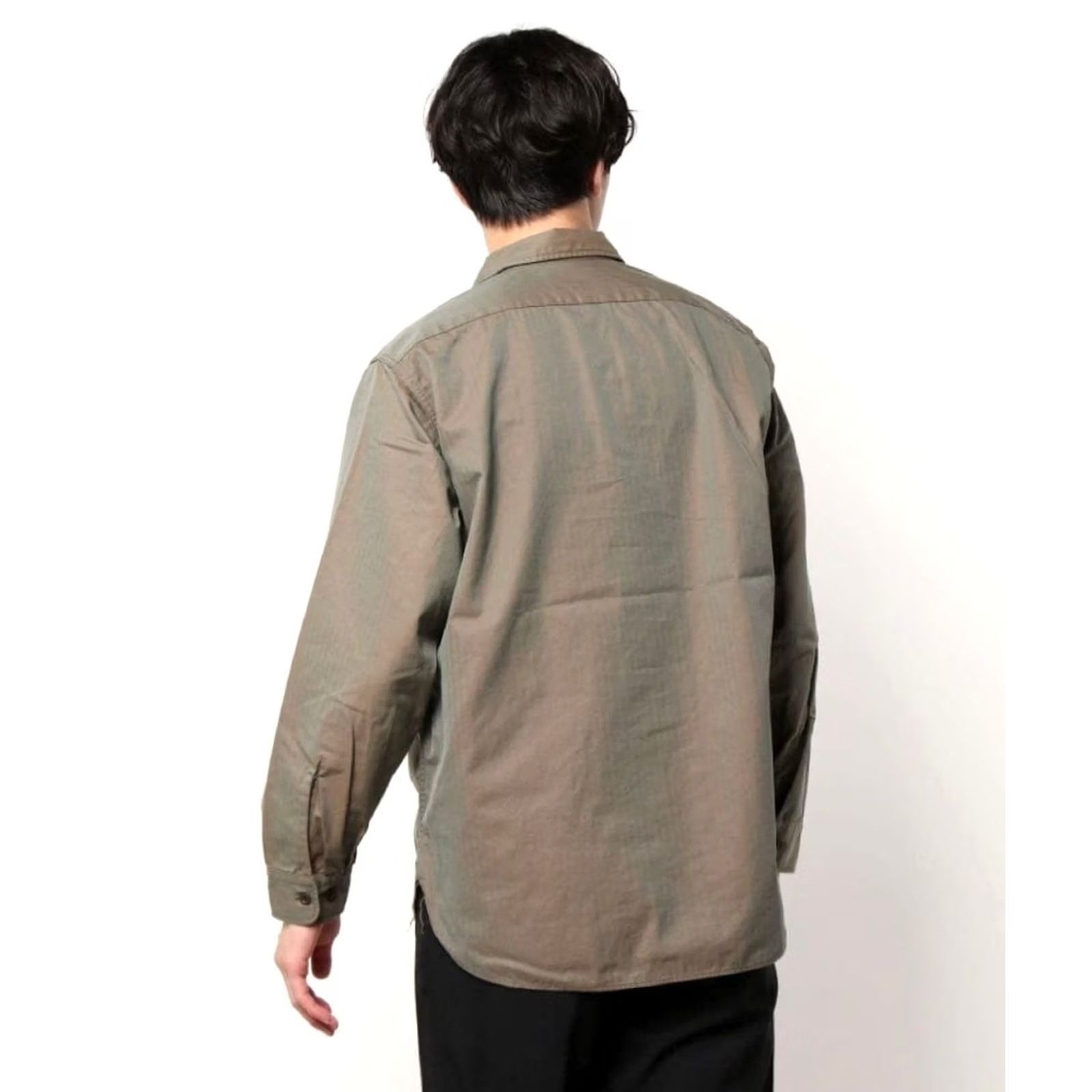 Beams Plus VINTAGE BEAMS PLUS Military Shirt Jacket L Olive Mens Casual Button-Up 100% Cotton From Japan FS Size US L / EU 52-54 / 3 - 3 Thumbnail